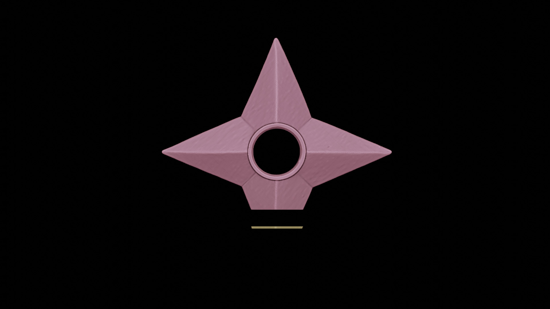 Shuriken fridge magnet 3D print model_10