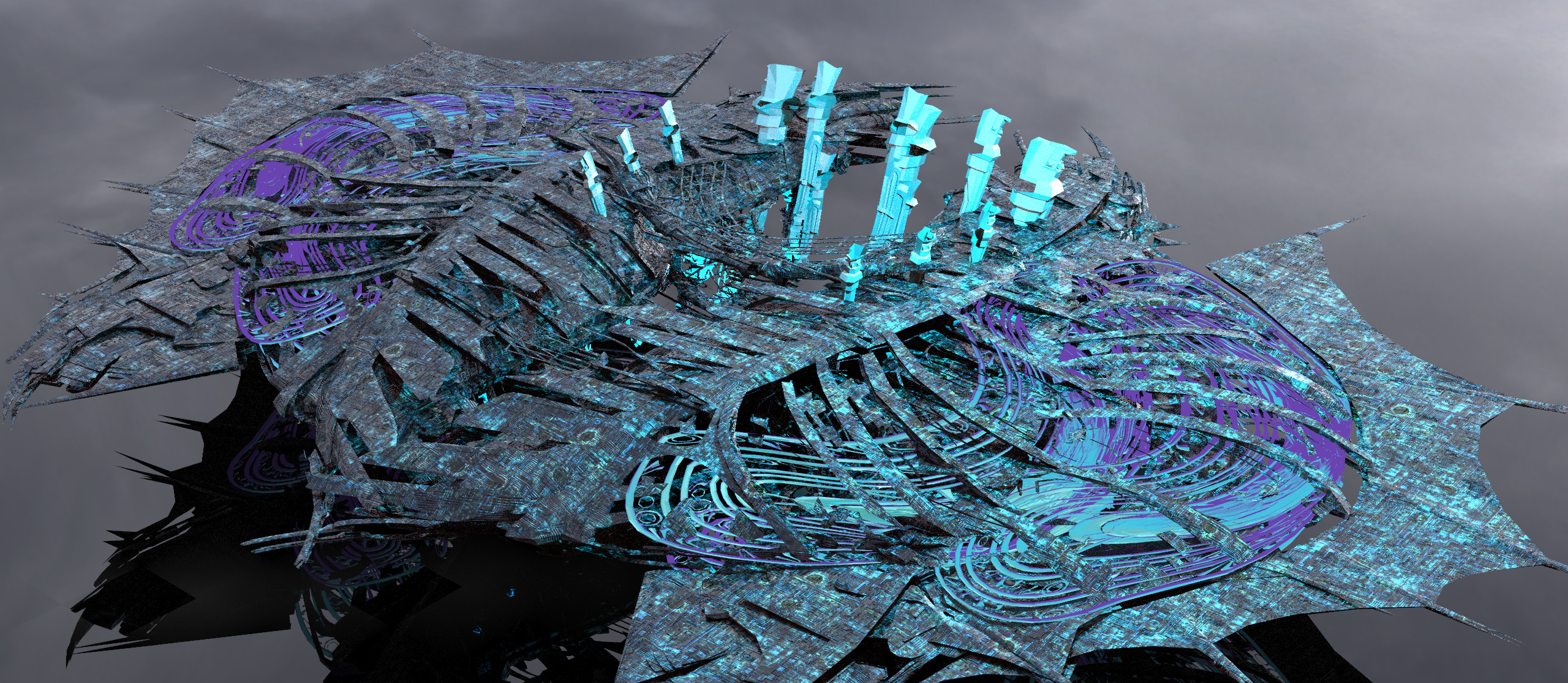 Phantom ghost ship base 2 3D model_1