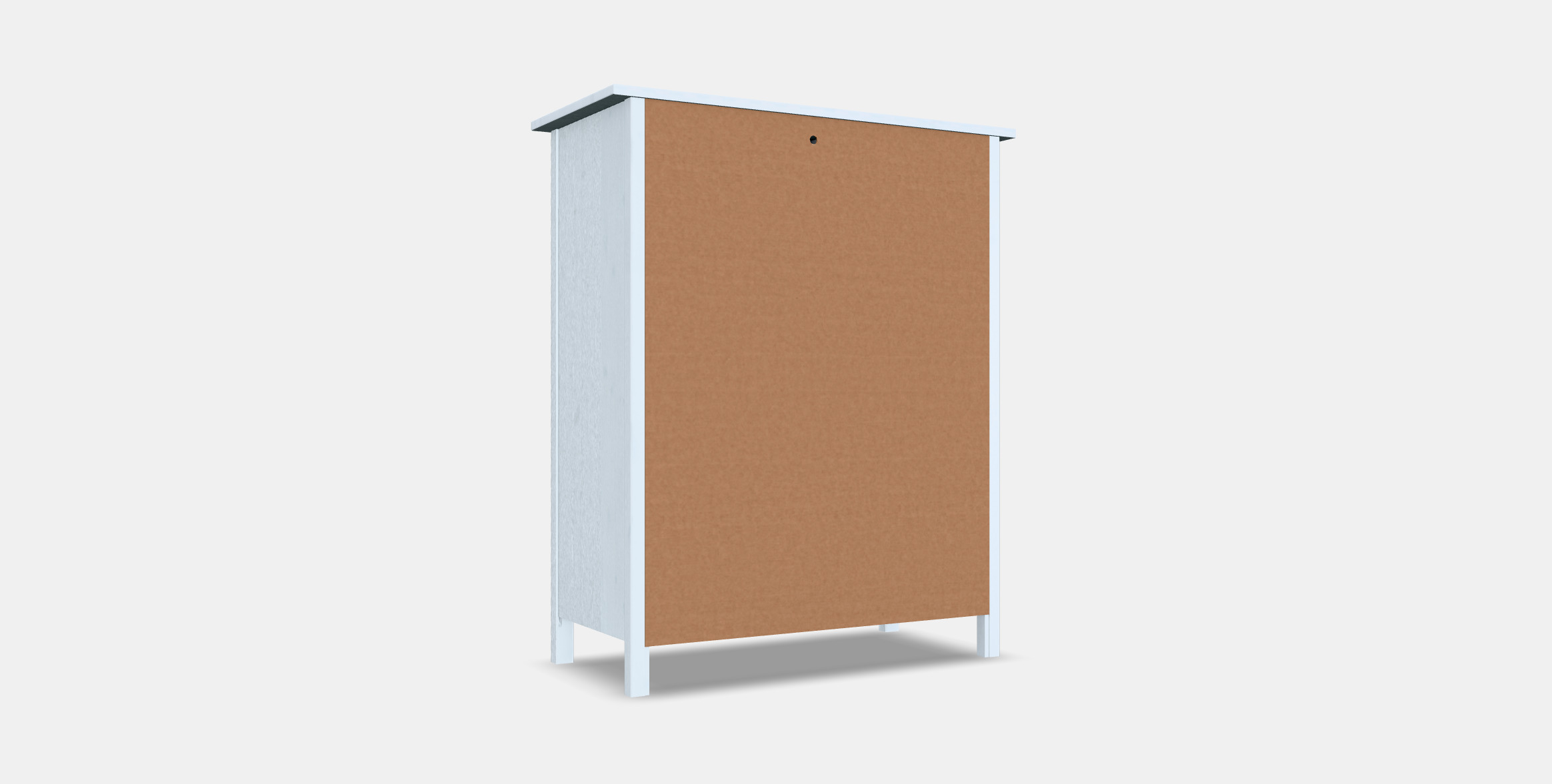 HEMNES chest of drawers with 6 drawers Low-poly 3D model_16
