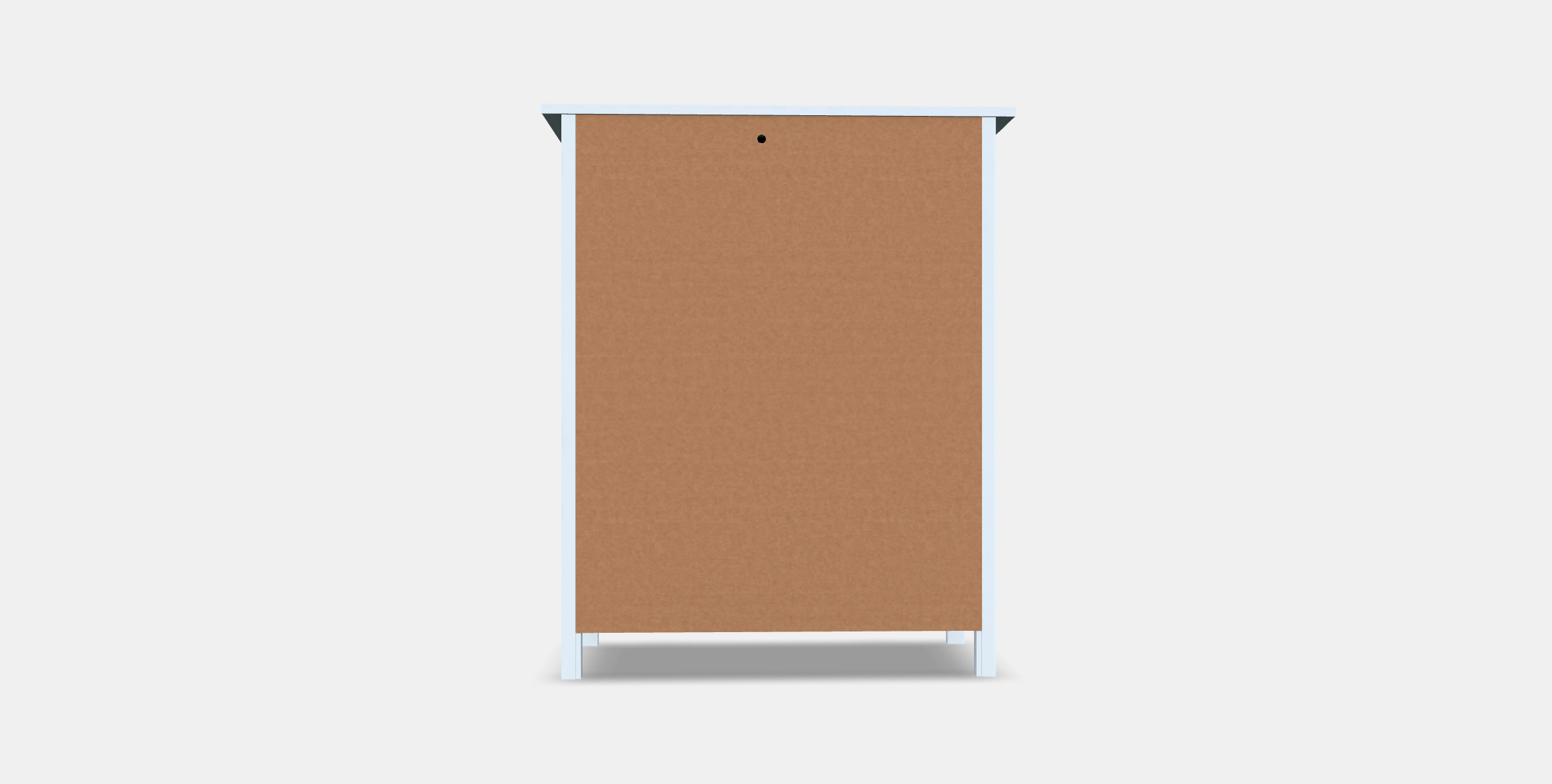 HEMNES chest of drawers with 6 drawers Low-poly 3D model_14