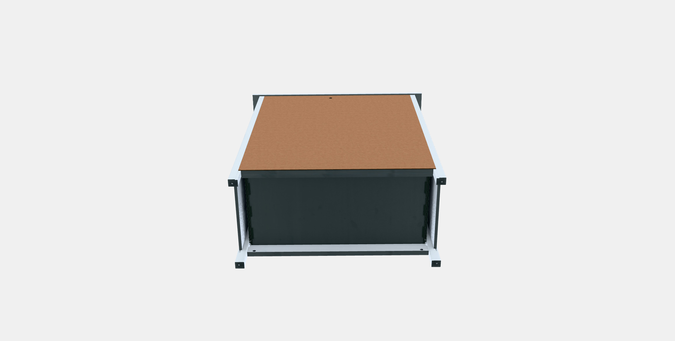 HEMNES chest of drawers with 6 drawers Low-poly 3D model_6