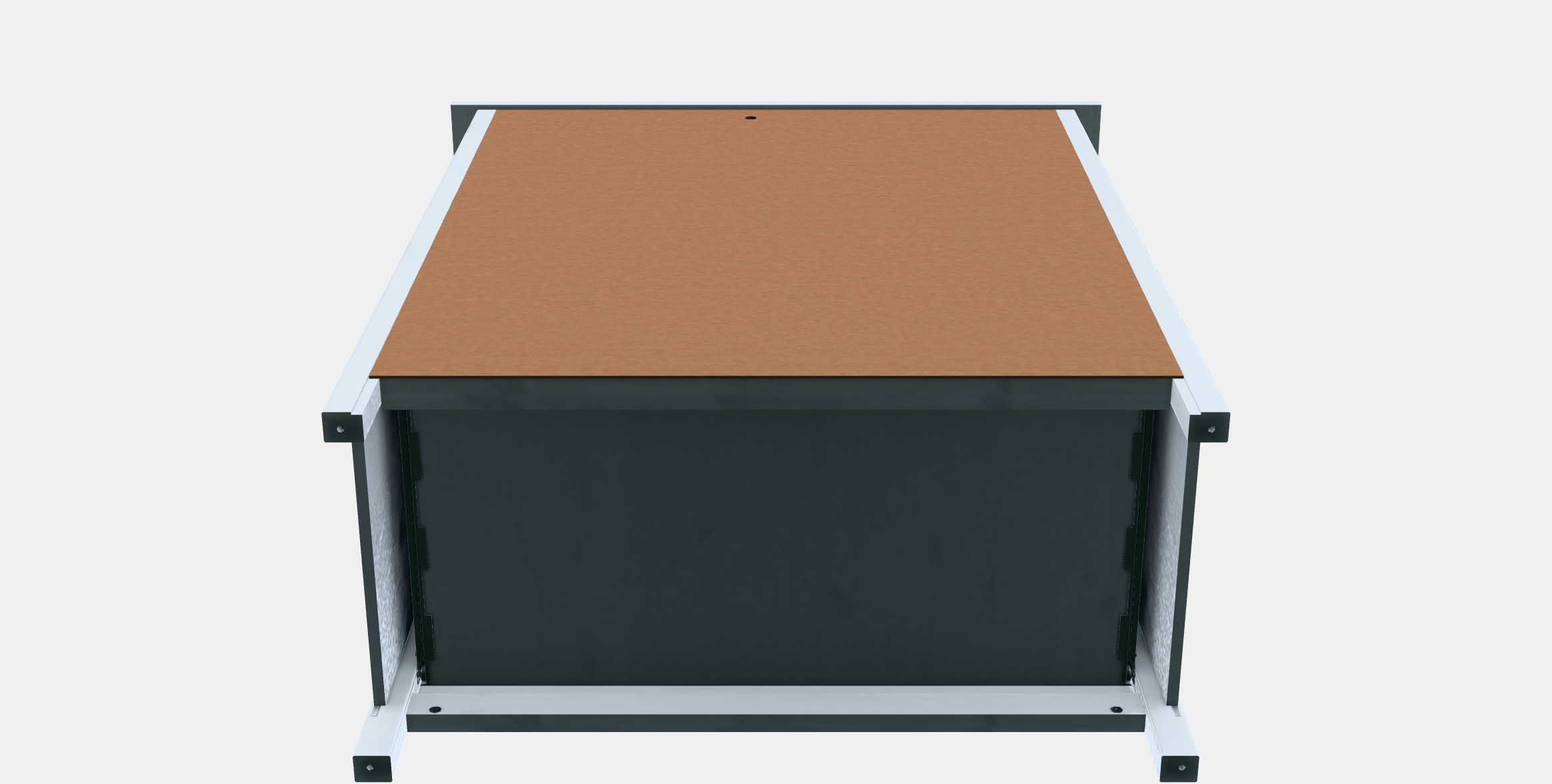 HEMNES chest of drawers with 6 drawers Low-poly 3D model_9