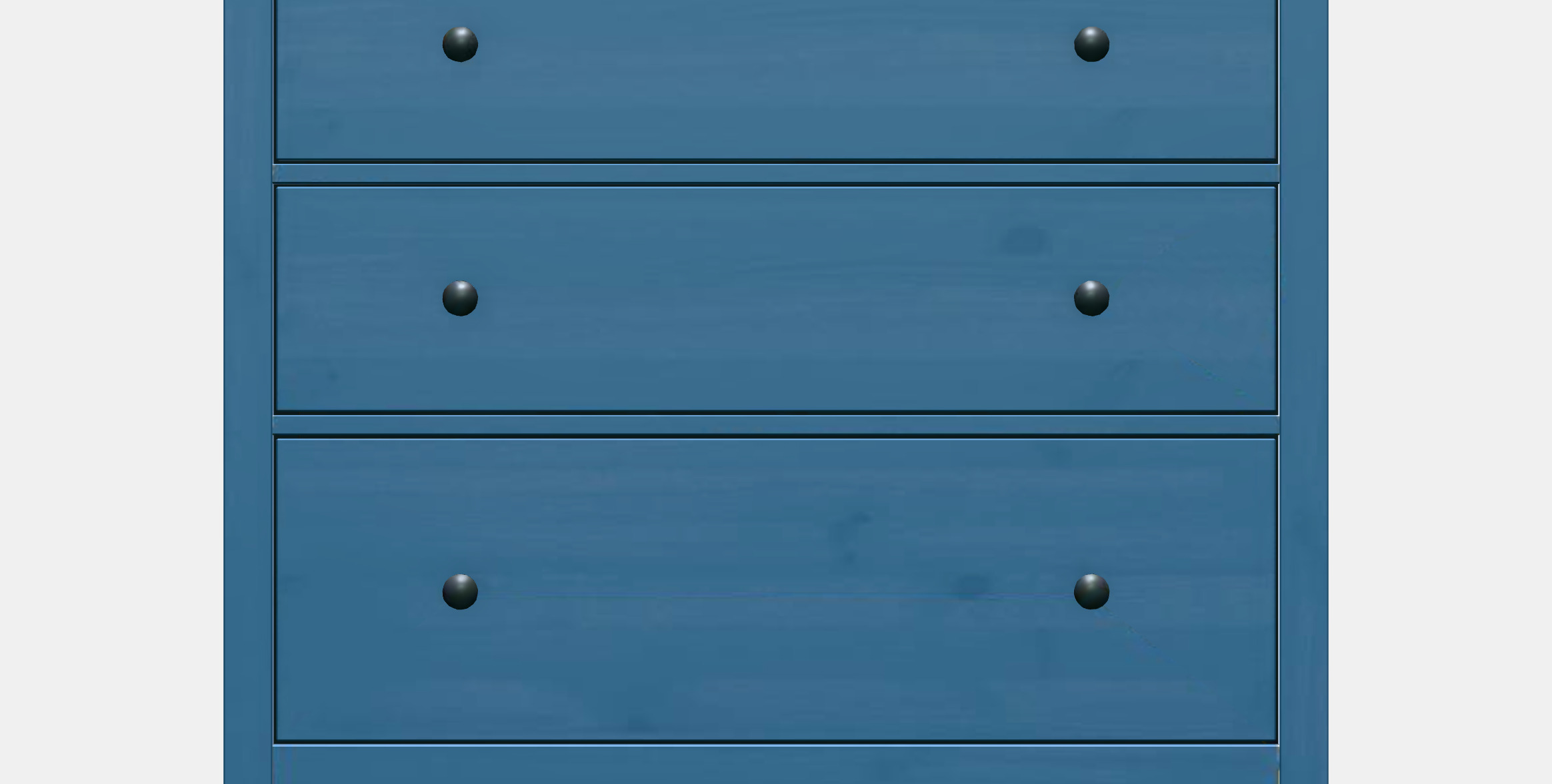 HEMNES chest of drawers with 3 drawers 3D model_9