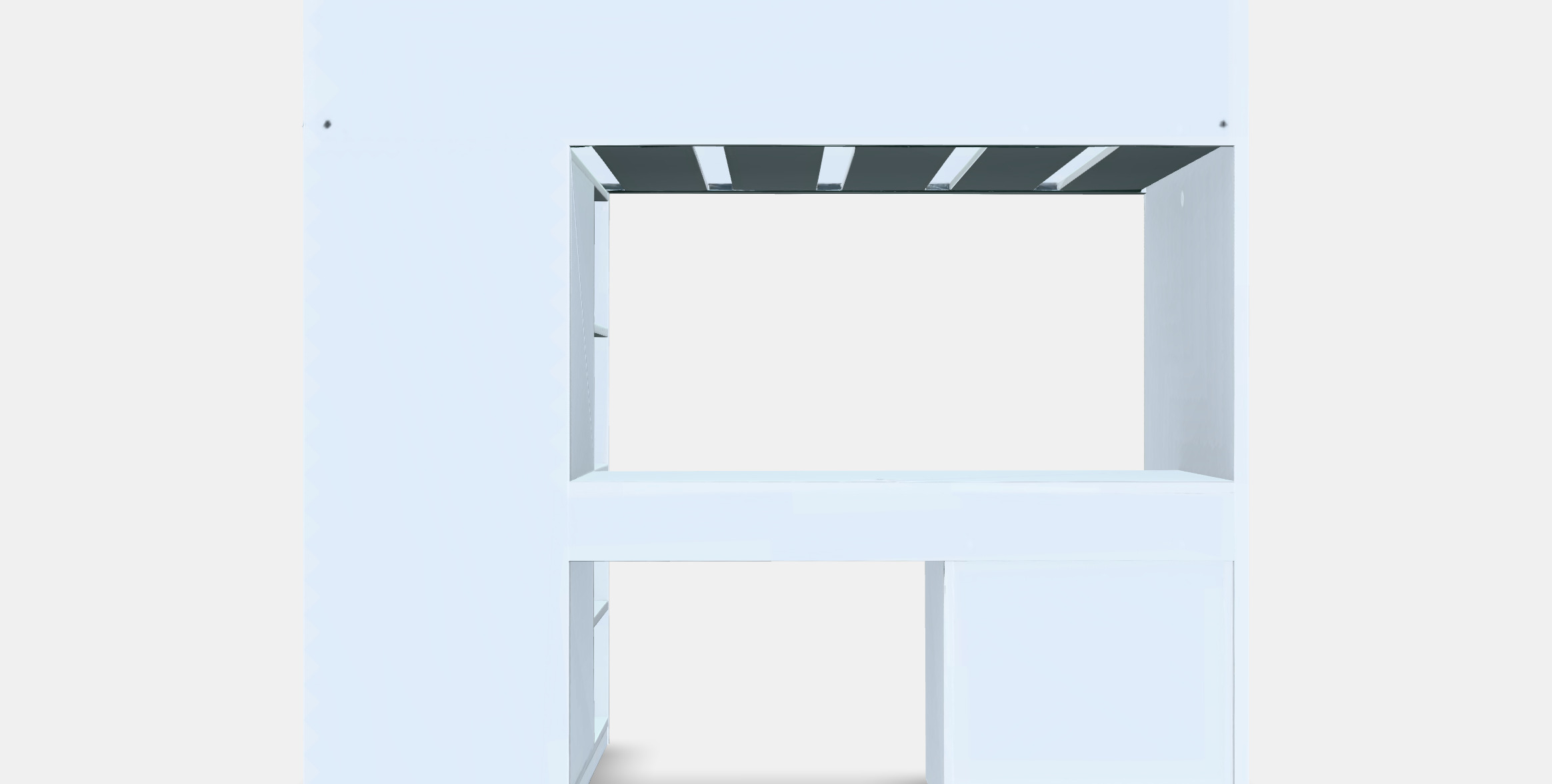 SMASTAD bunk bed - workstation - storage Low-poly 3D model_15