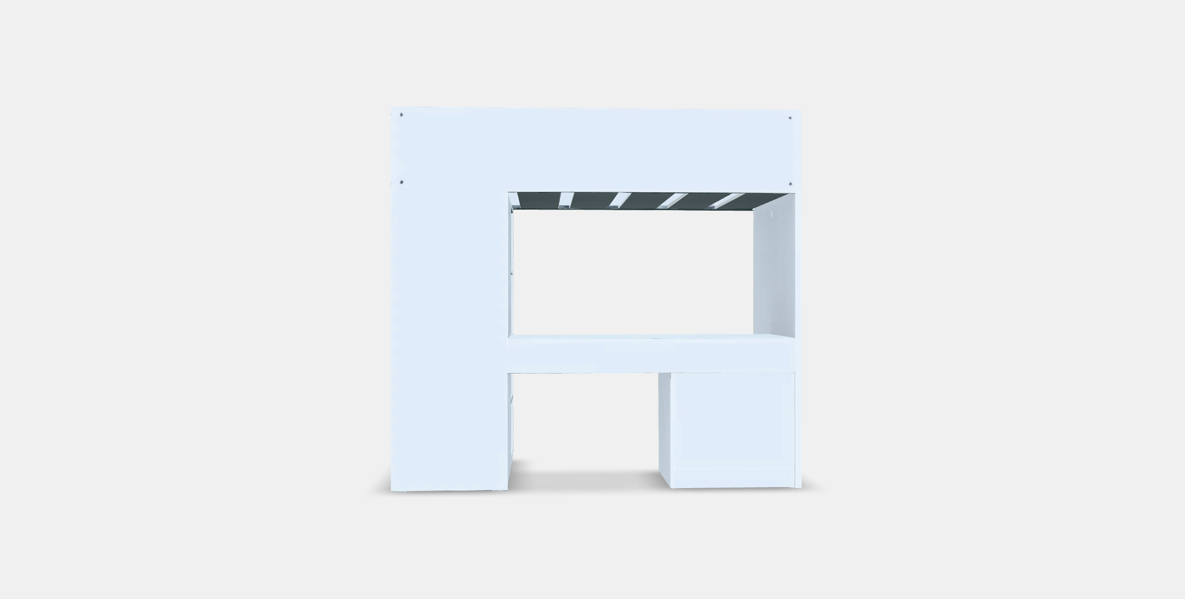 SMASTAD bunk bed - workstation - storage Low-poly 3D model_14