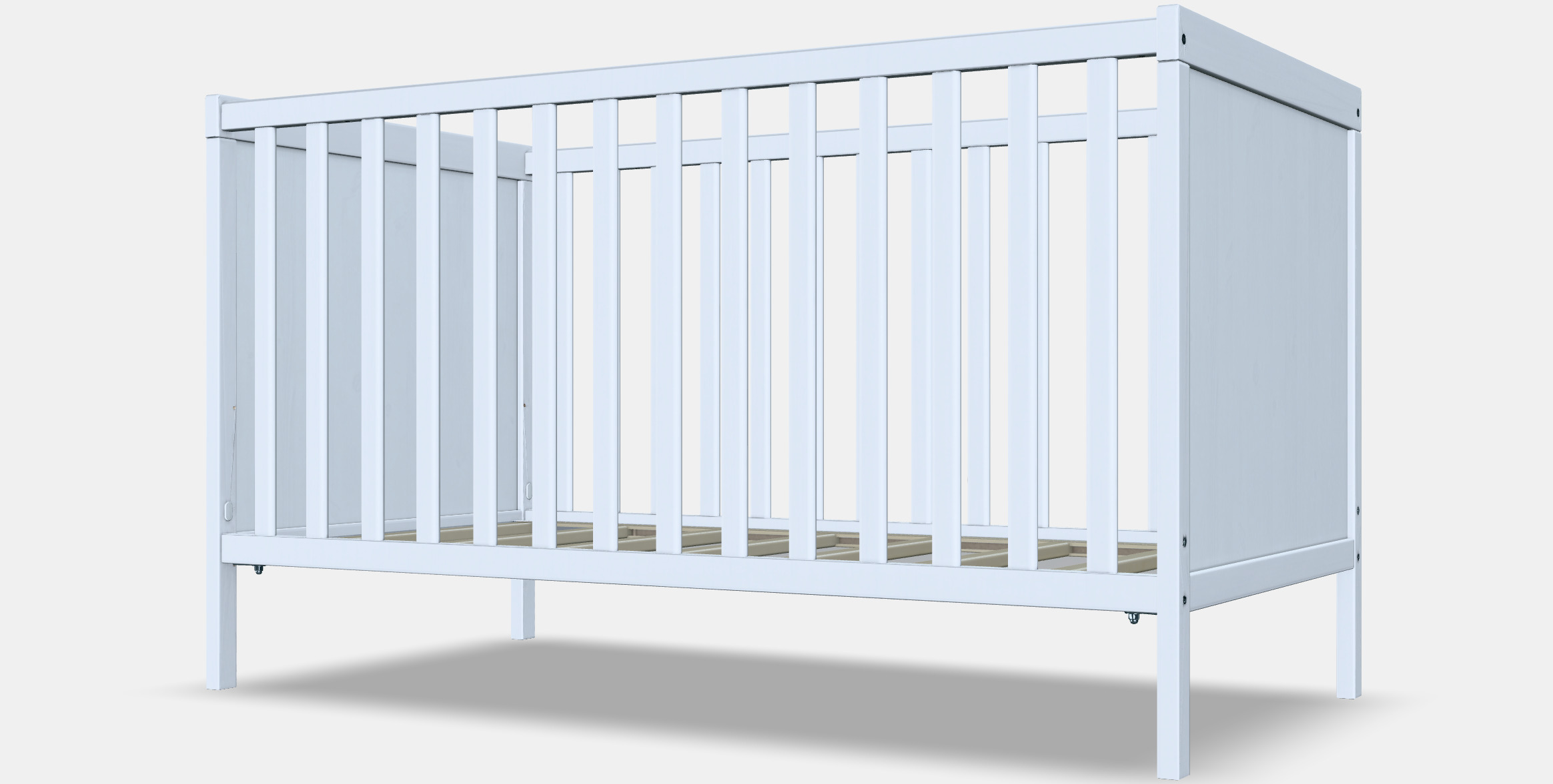 SUNDVIK baby bed 3D model_6