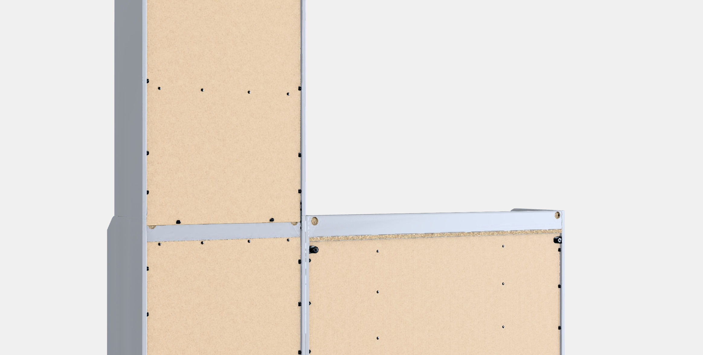 HAUGA storage combi Low-poly 3D model_6