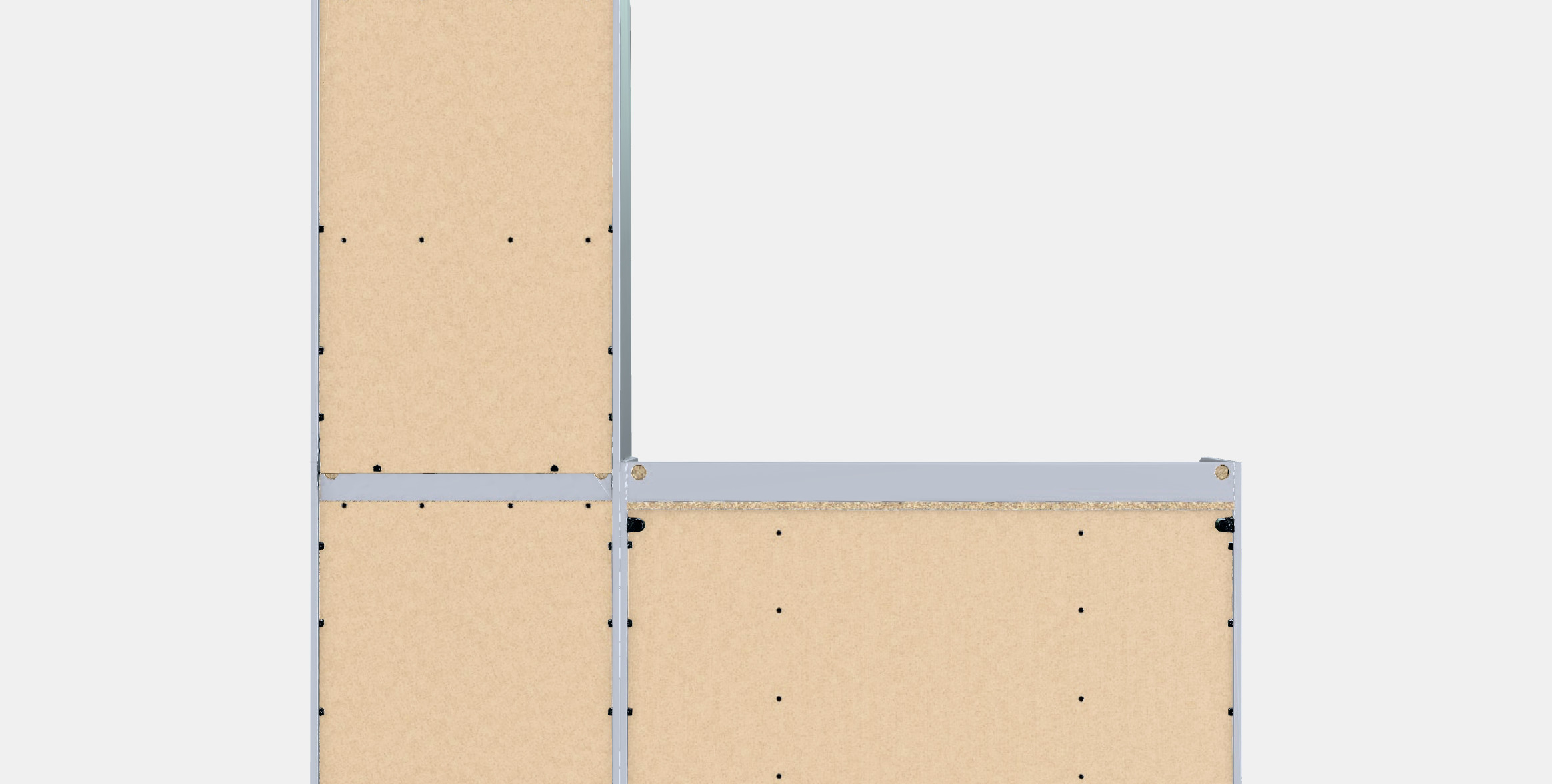 HAUGA storage combi Low-poly 3D model_14