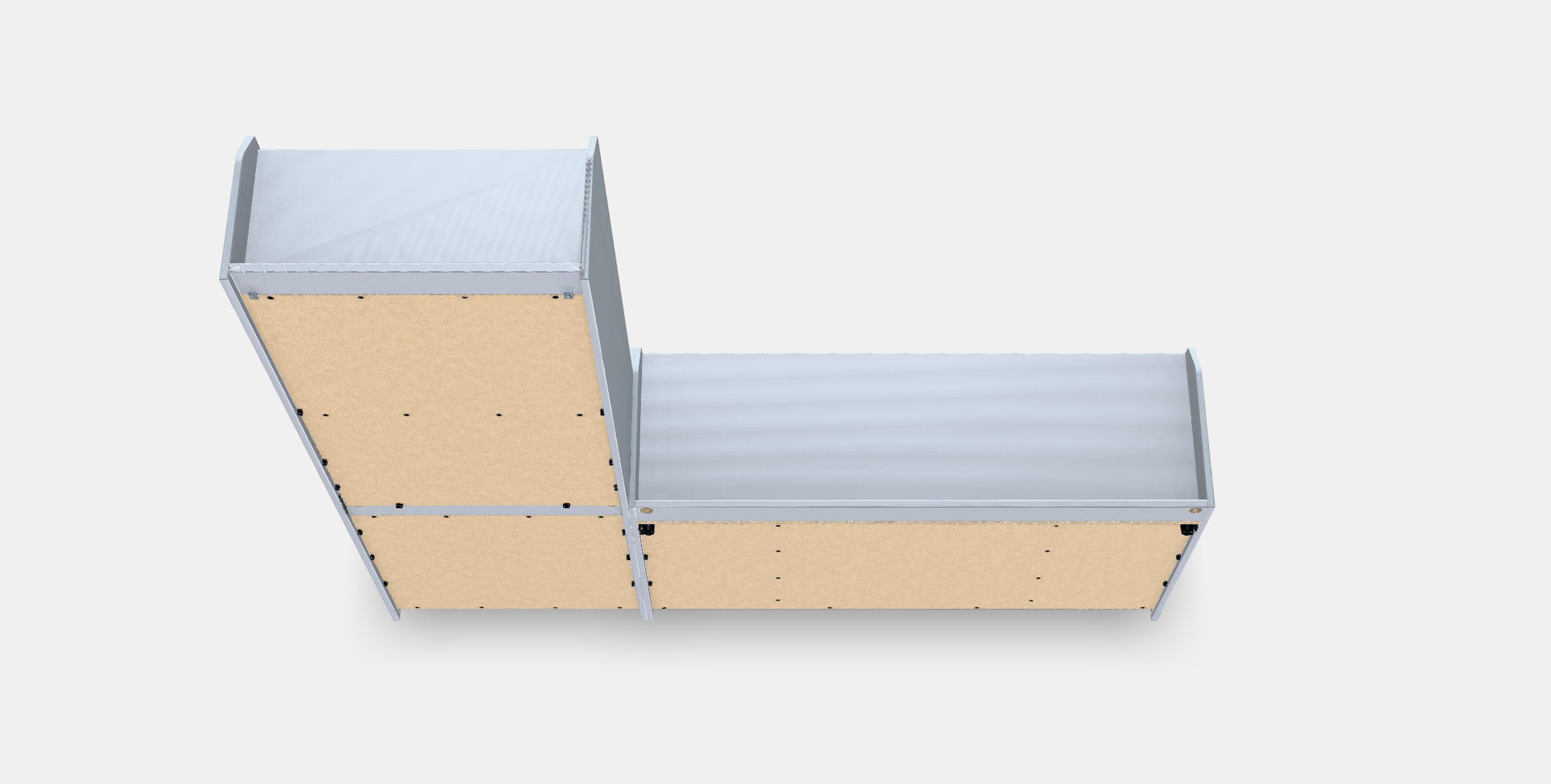 HAUGA storage combi Low-poly 3D model_3