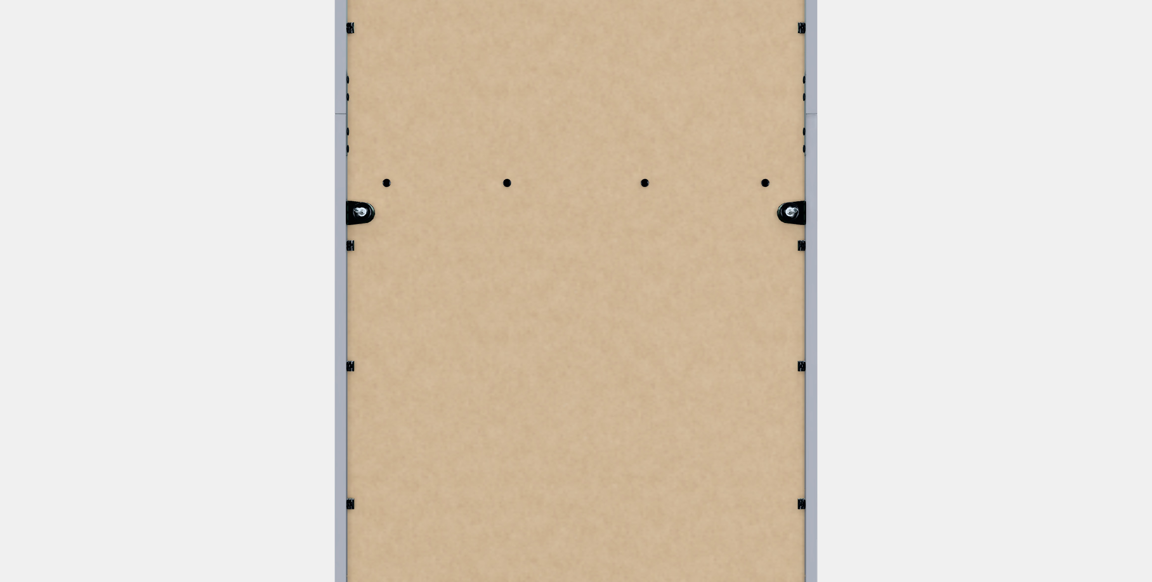 HAUGA chest of drawers with 3 drawers and shelf 3D model_15