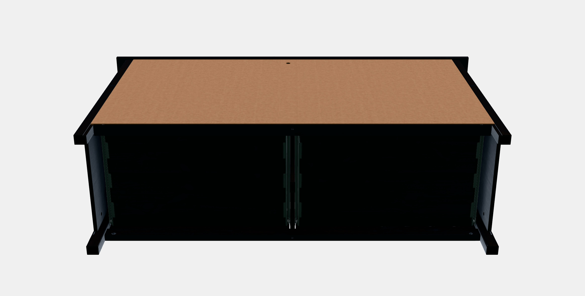 HEMNES chest of drawers with 8 drawers Low-poly 3D model_6