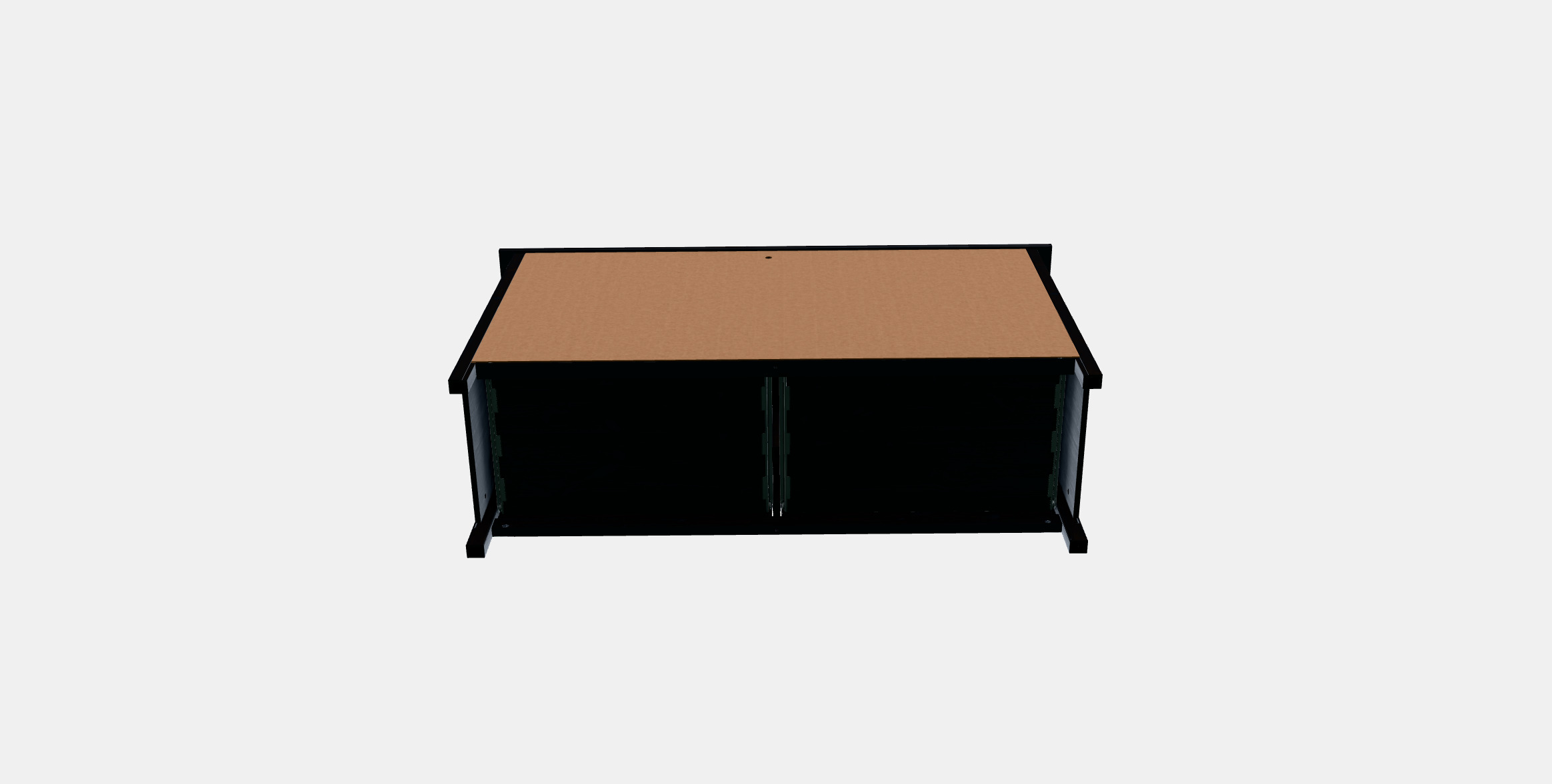 HEMNES chest of drawers with 8 drawers Low-poly 3D model_7