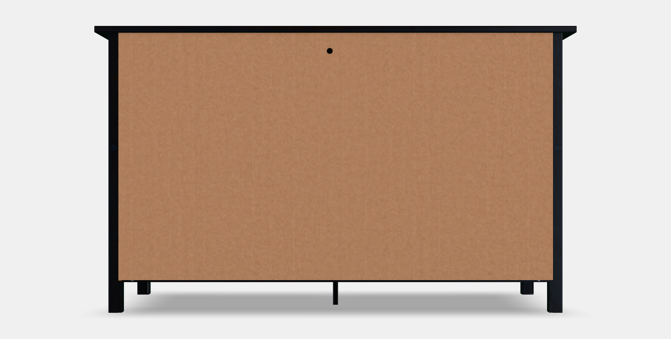 HEMNES chest of drawers with 8 drawers Low-poly 3D model_16