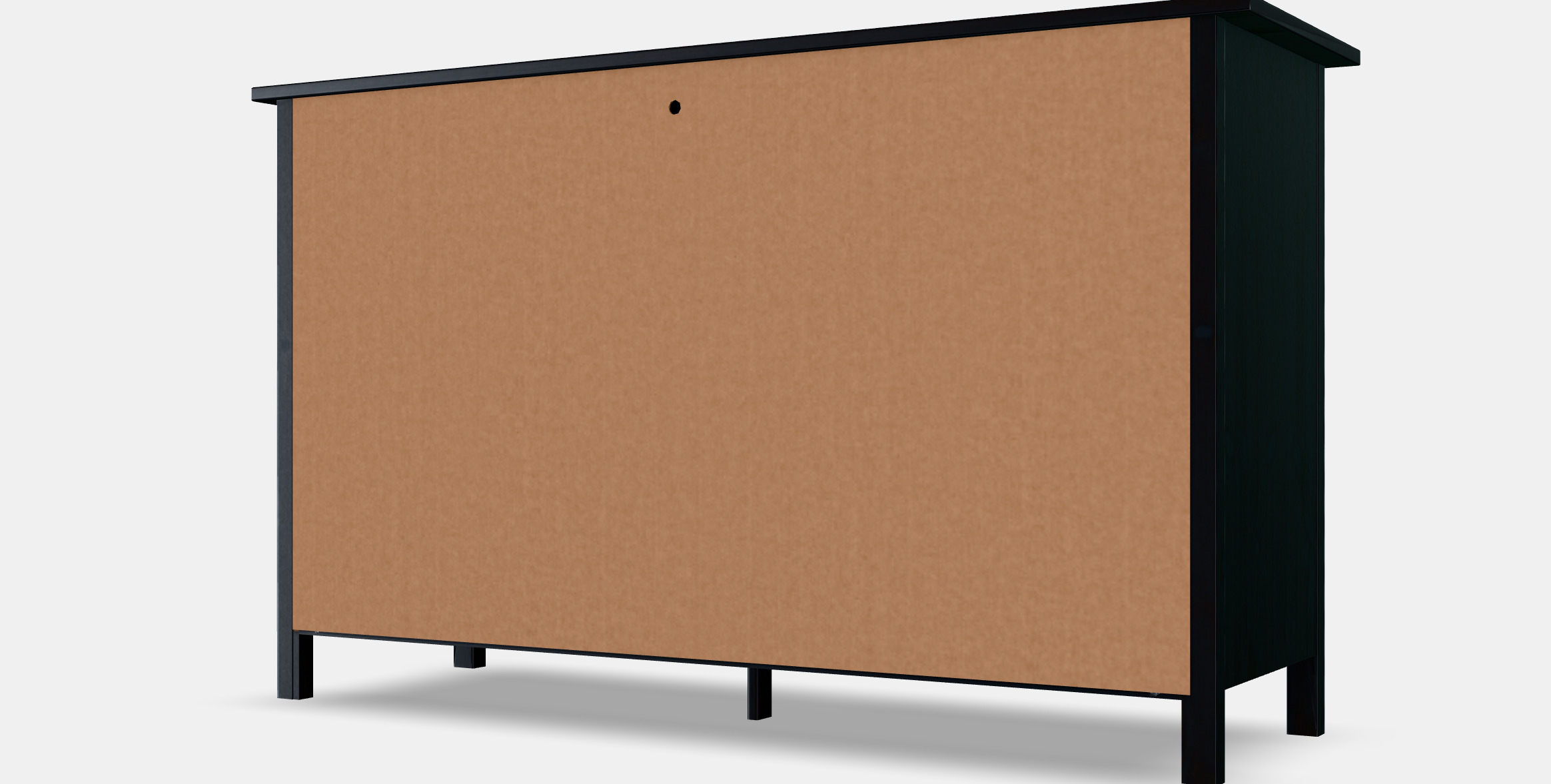 HEMNES chest of drawers with 8 drawers Low-poly 3D model_8