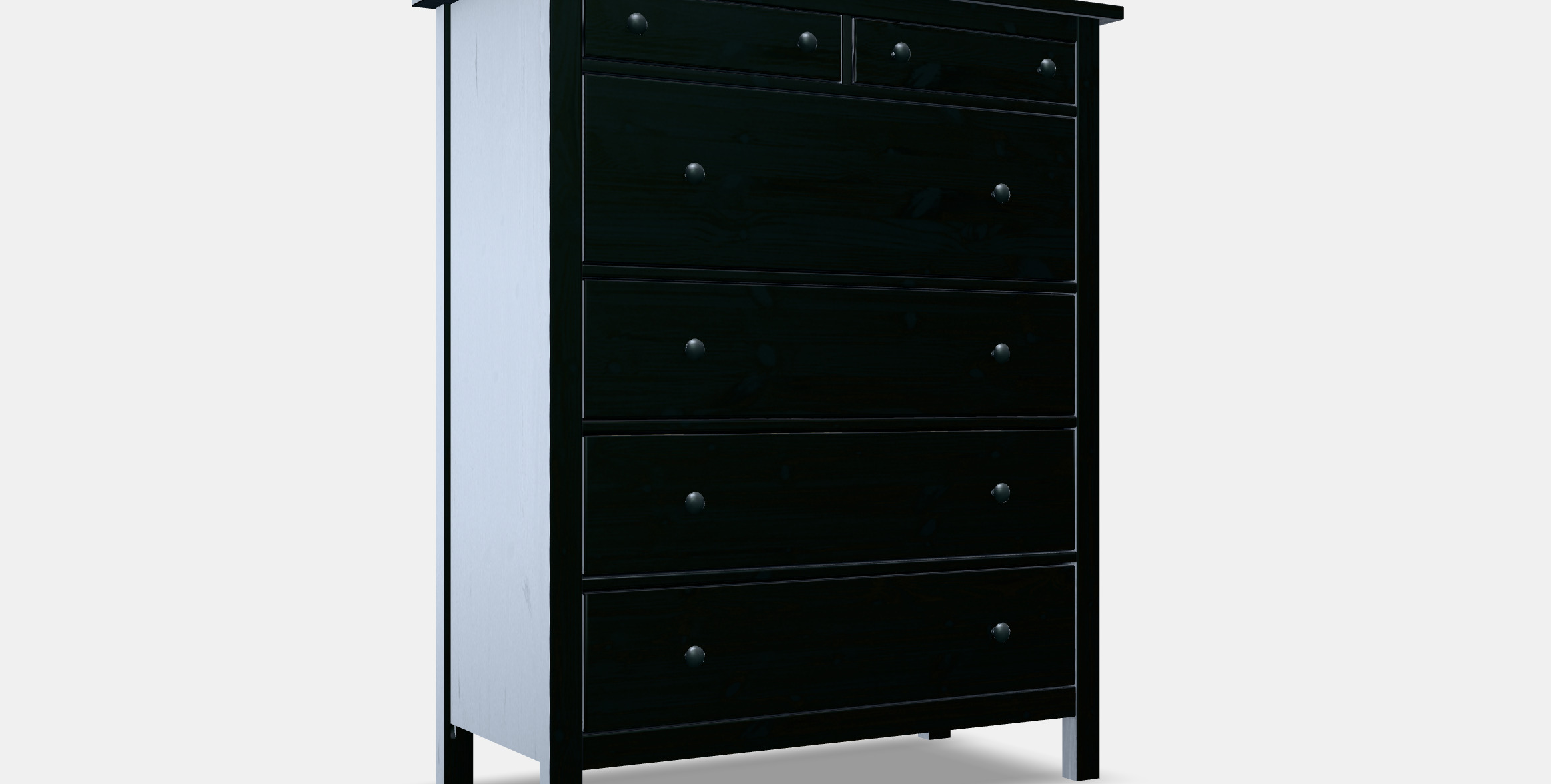 HEMNES chest of drawers with 6 drawers 1 3D model_7