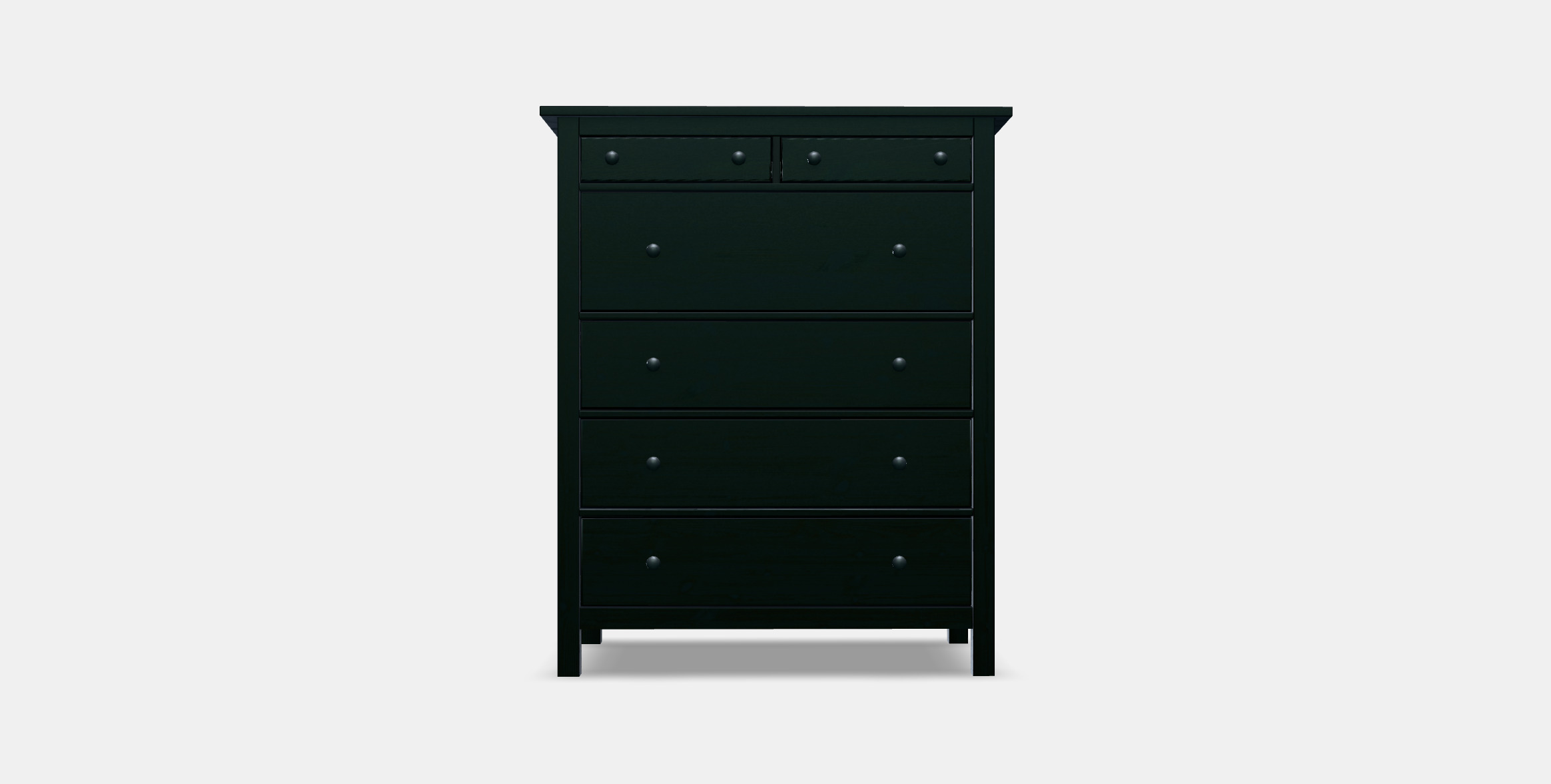 HEMNES chest of drawers with 6 drawers 1 3D model_8