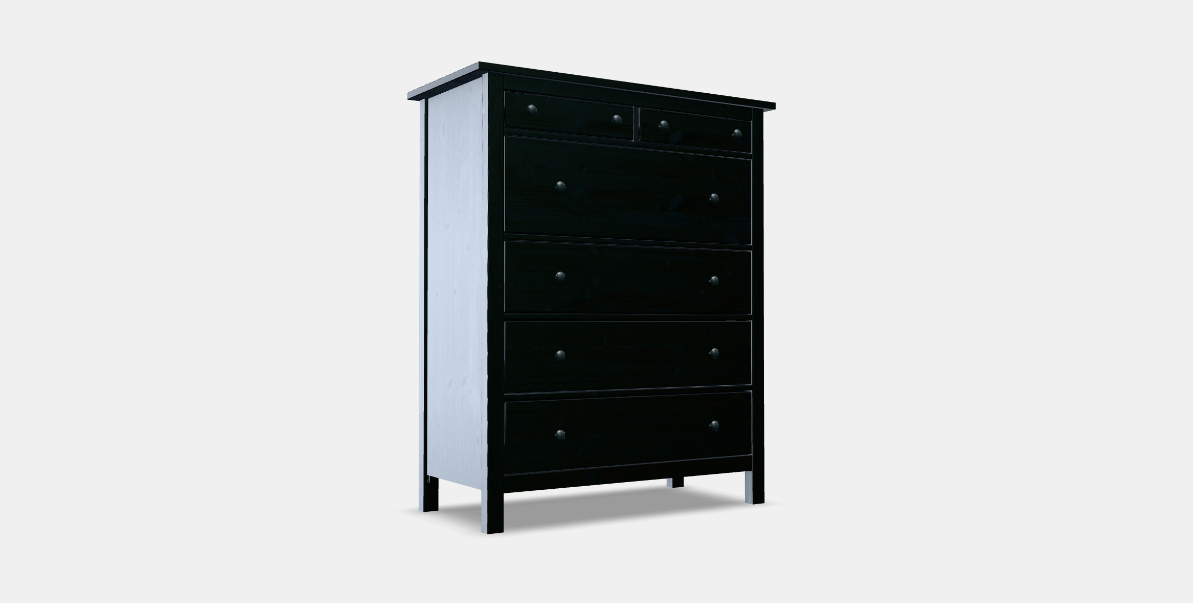 HEMNES chest of drawers with 6 drawers 1 3D model_2
