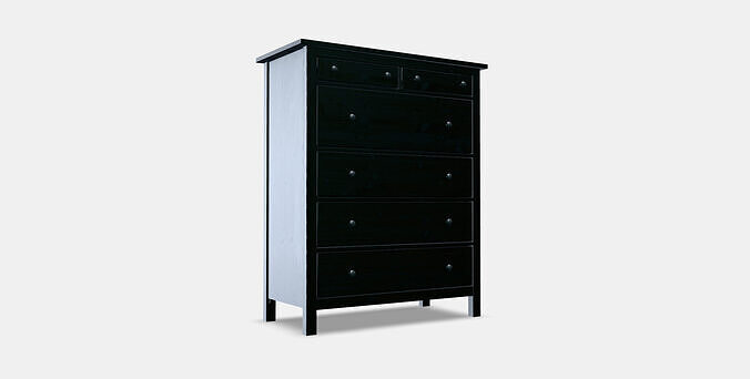 HEMNES chest of drawers with 6 drawers 1 3D model 2
