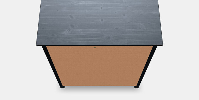 HEMNES chest of drawers with 6 drawers 1 3D model 6