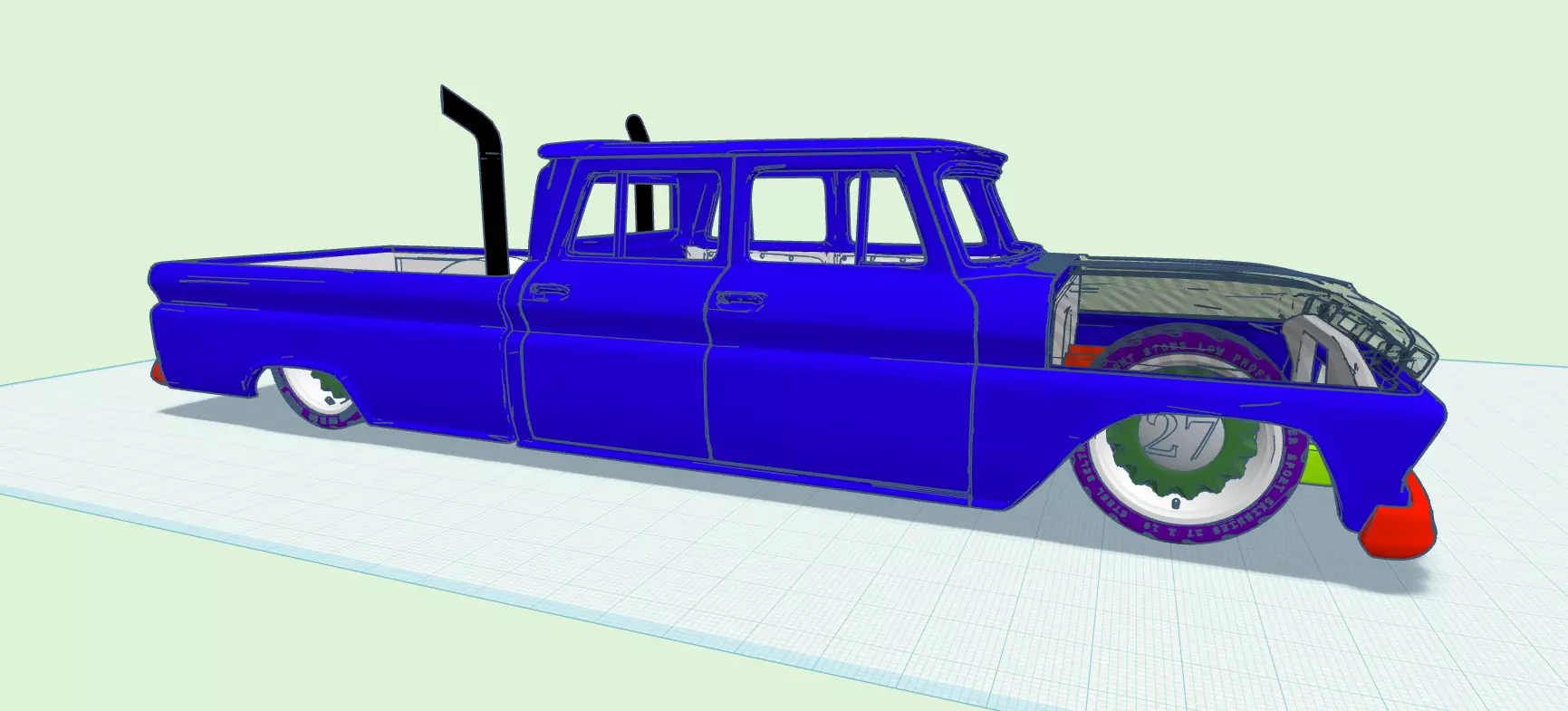 65 Lowered Chevy Truck Add-ons Volume 1 3D print model