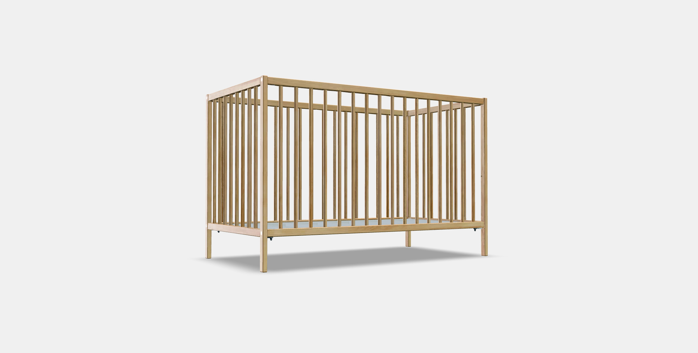 SNIGLAR Babybett Low-poly 3D model_2