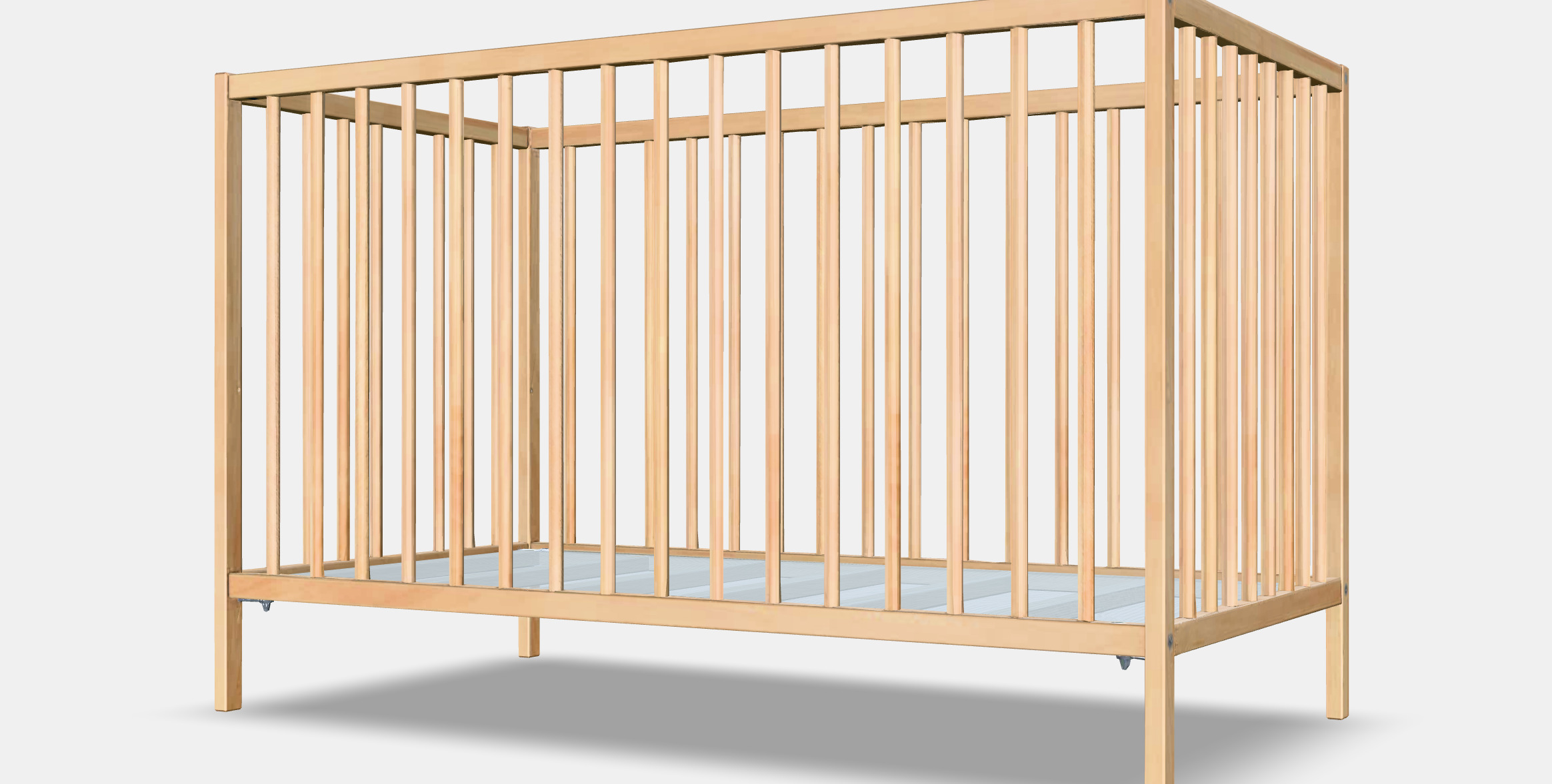 SNIGLAR Babybett Low-poly 3D model_4