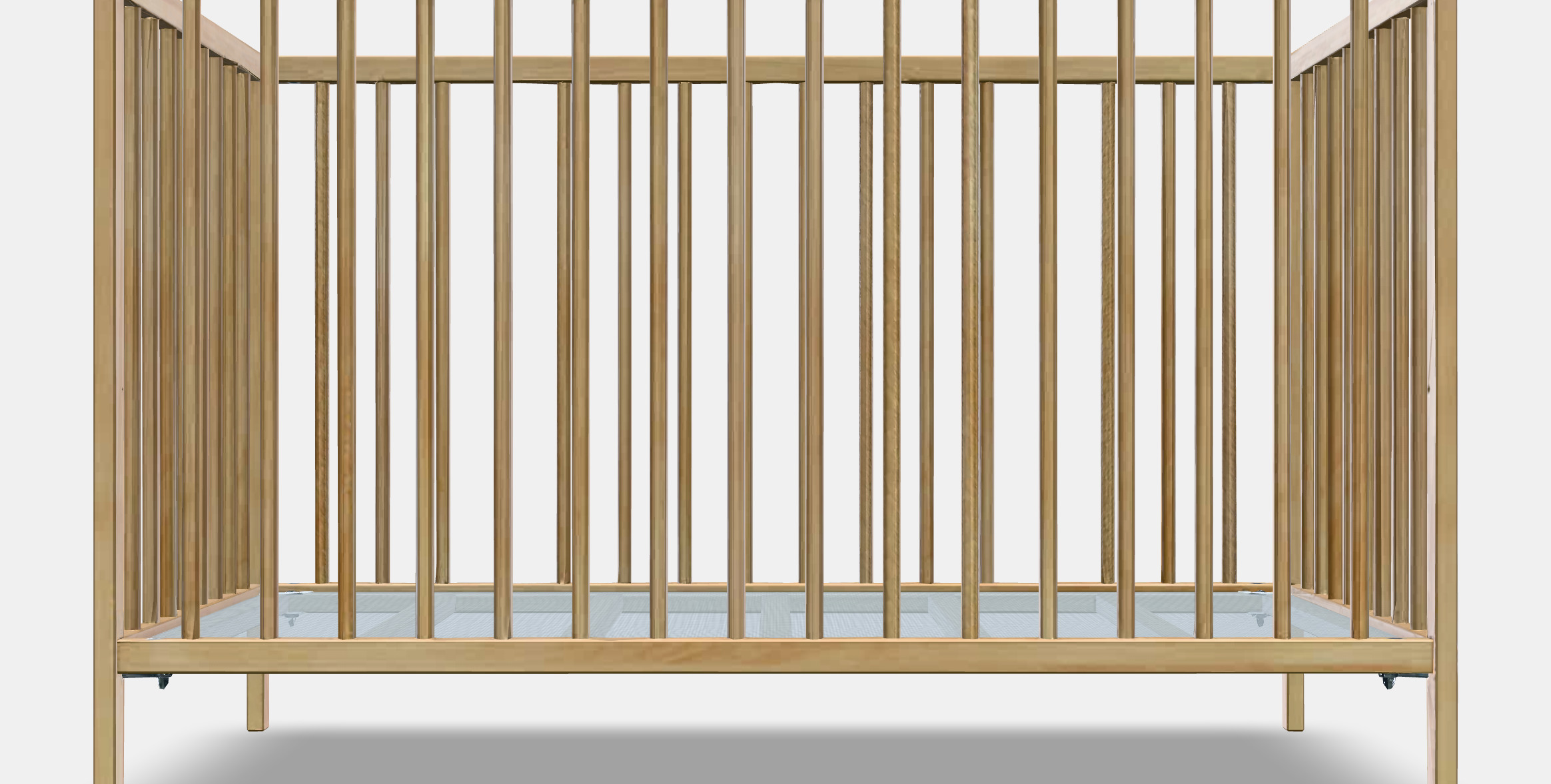 SNIGLAR Babybett Low-poly 3D model_10