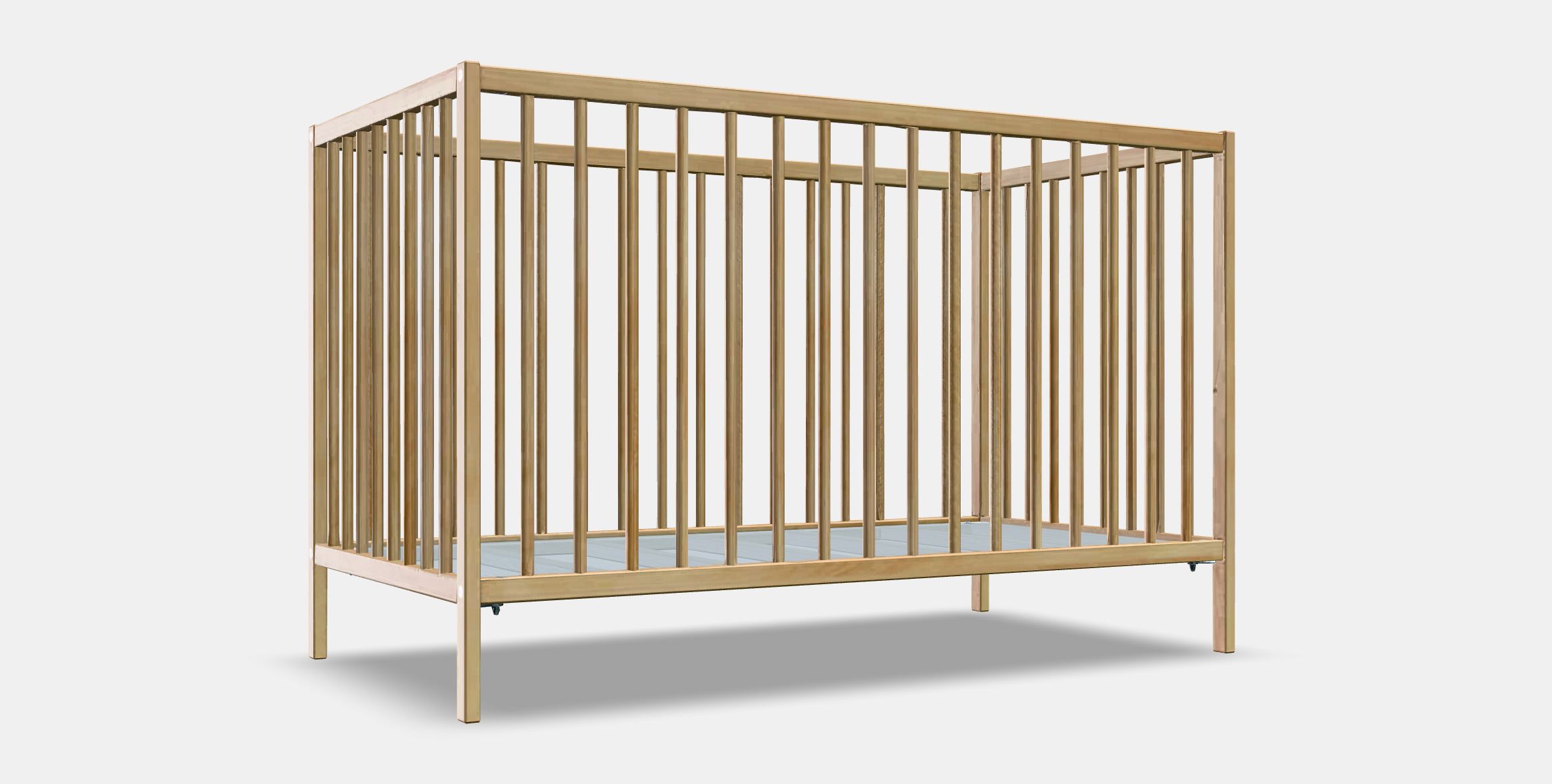 SNIGLAR Babybett Low-poly 3D model_7