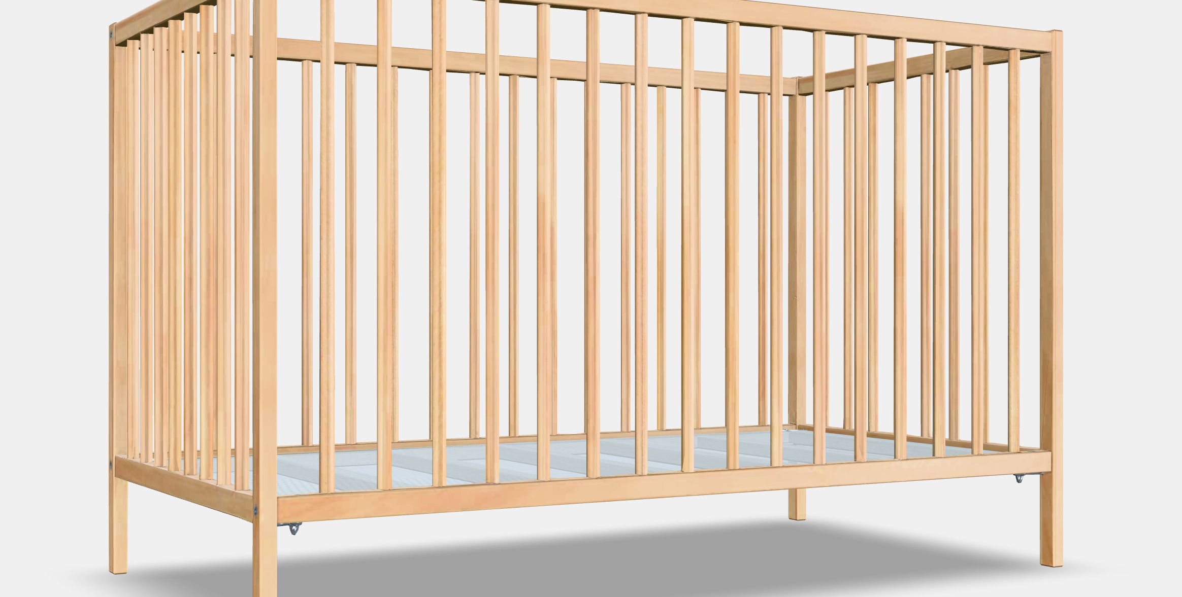 SNIGLAR Babybett Low-poly 3D model_3