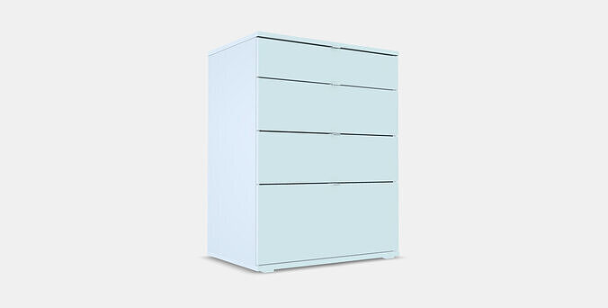 VIHALS Chest of 4 drawers 3D model 2