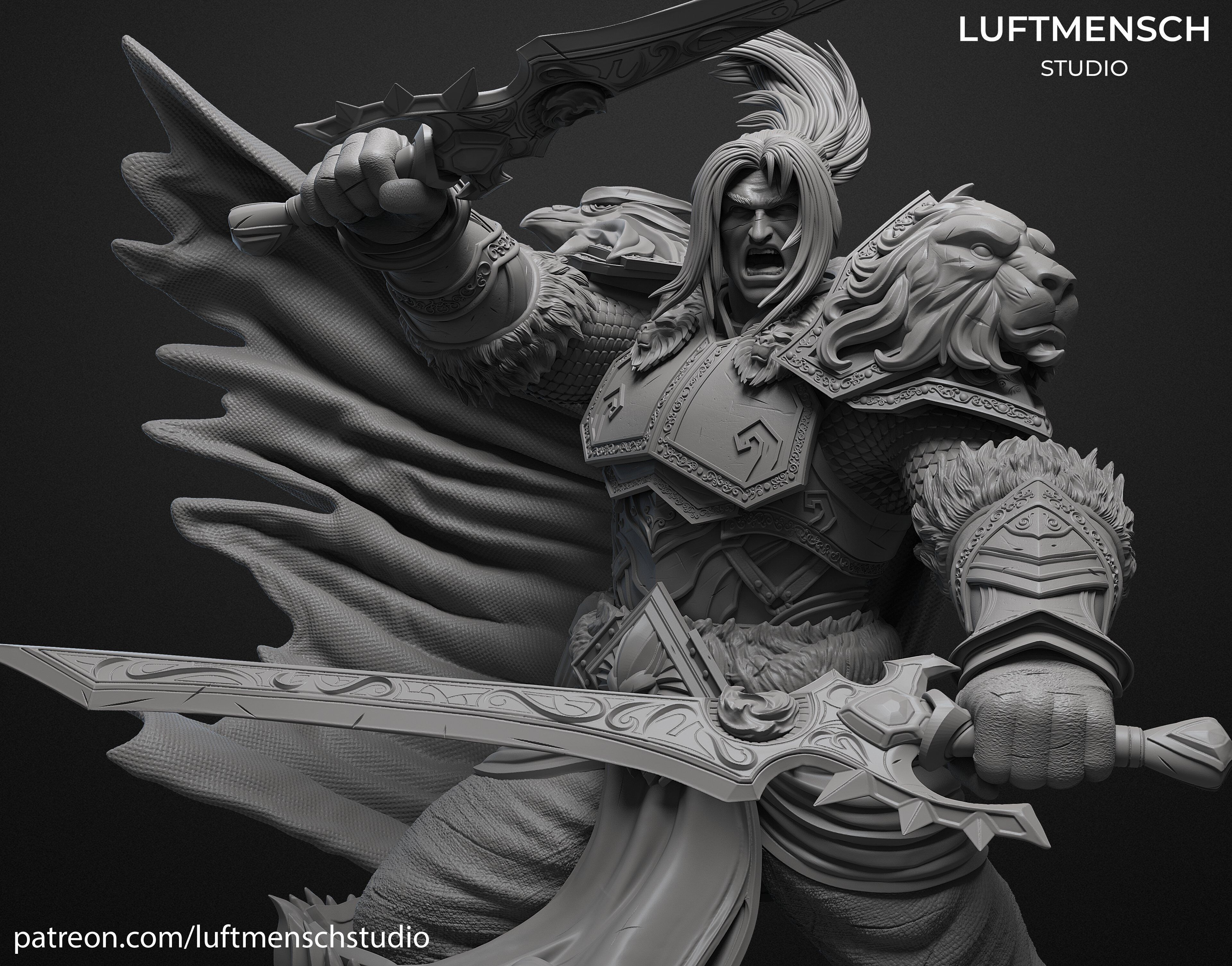 Varian Wrynn 3D print model_8