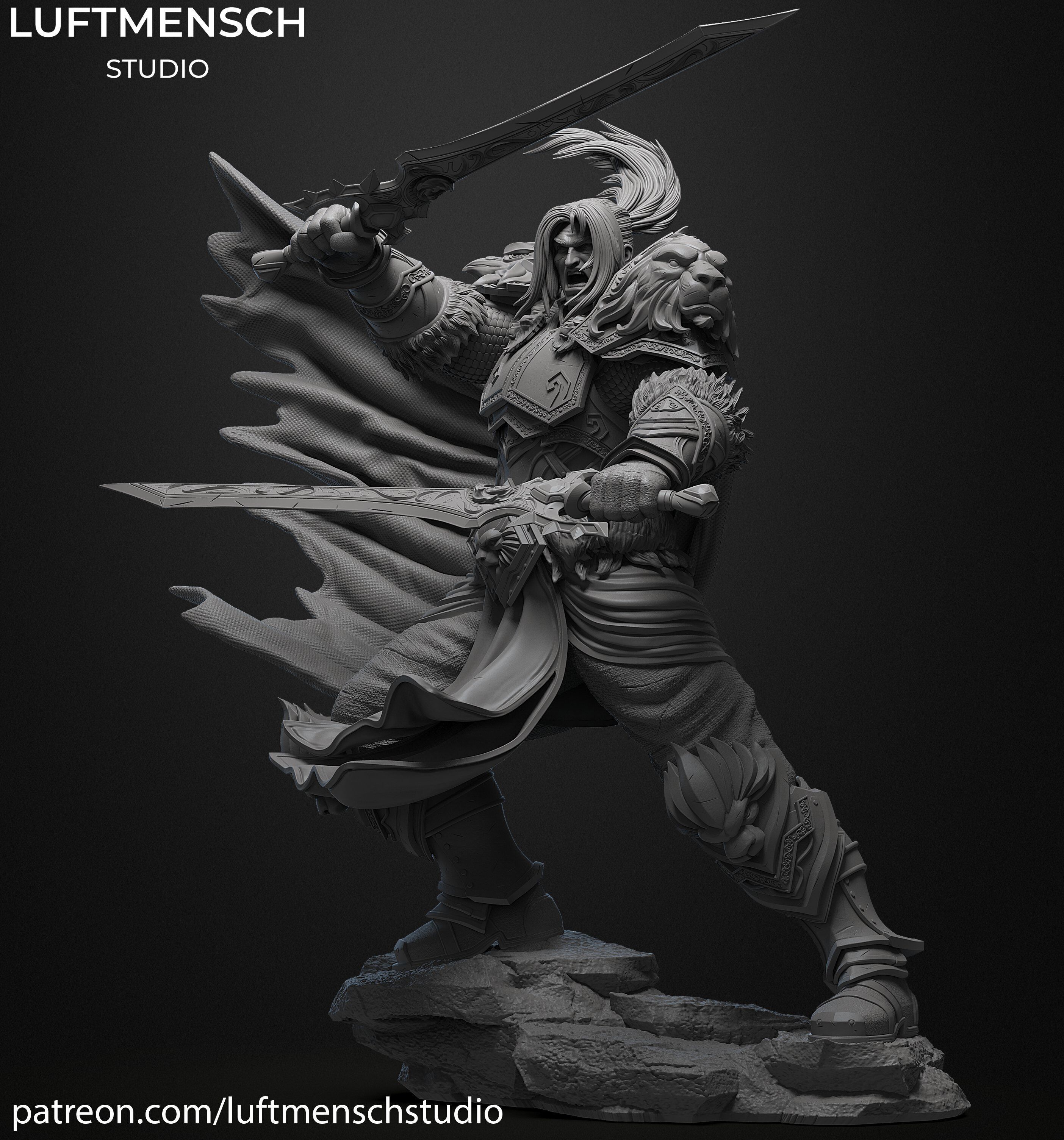 Varian Wrynn 3D print model_1