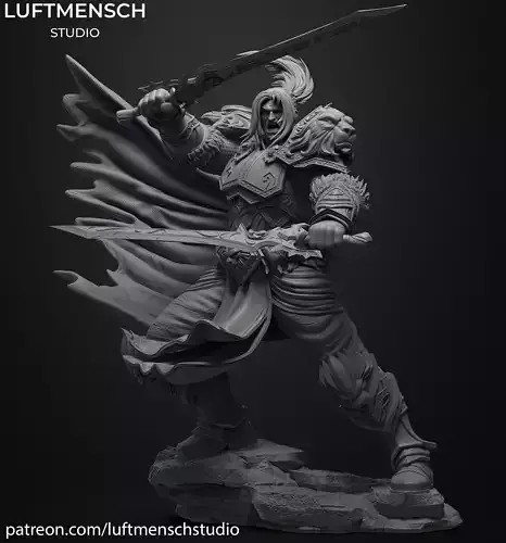 Varian Wrynn 3D print model