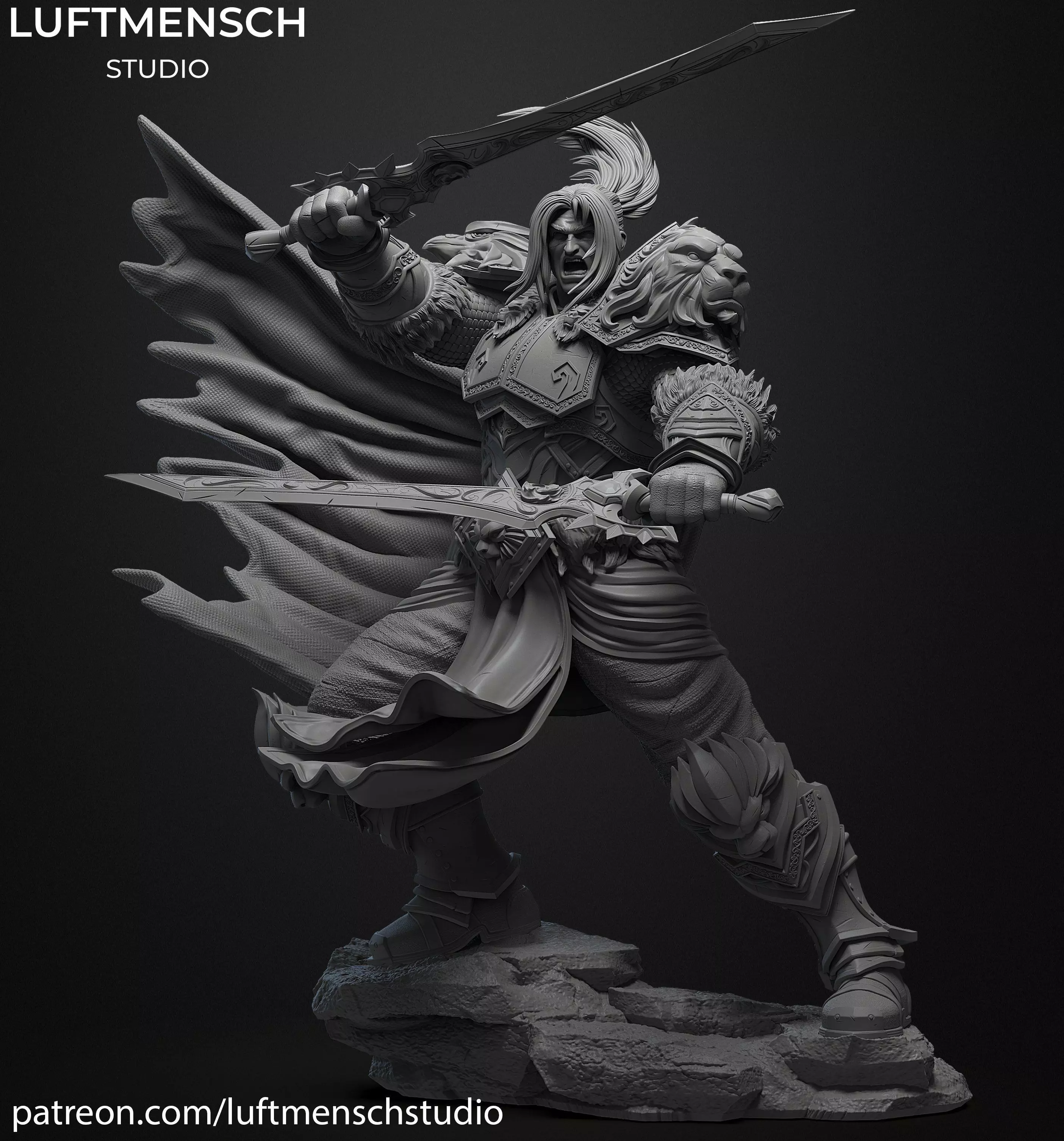 Varian Wrynn 3D print model_0