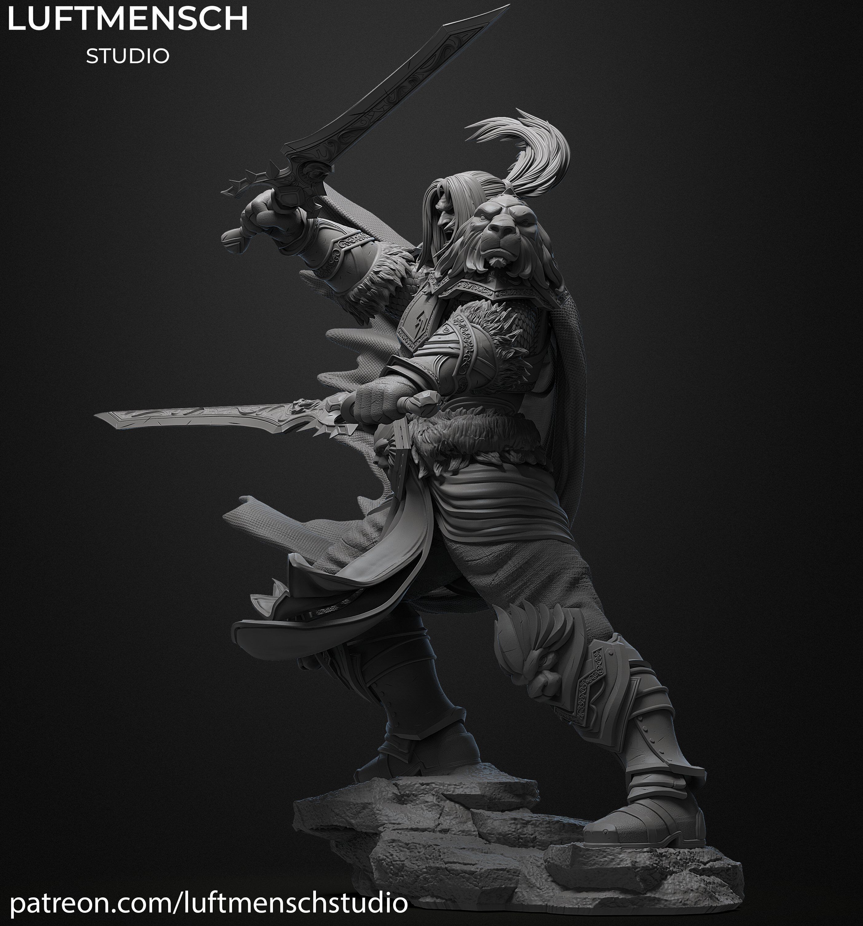 Varian Wrynn 3D print model_4