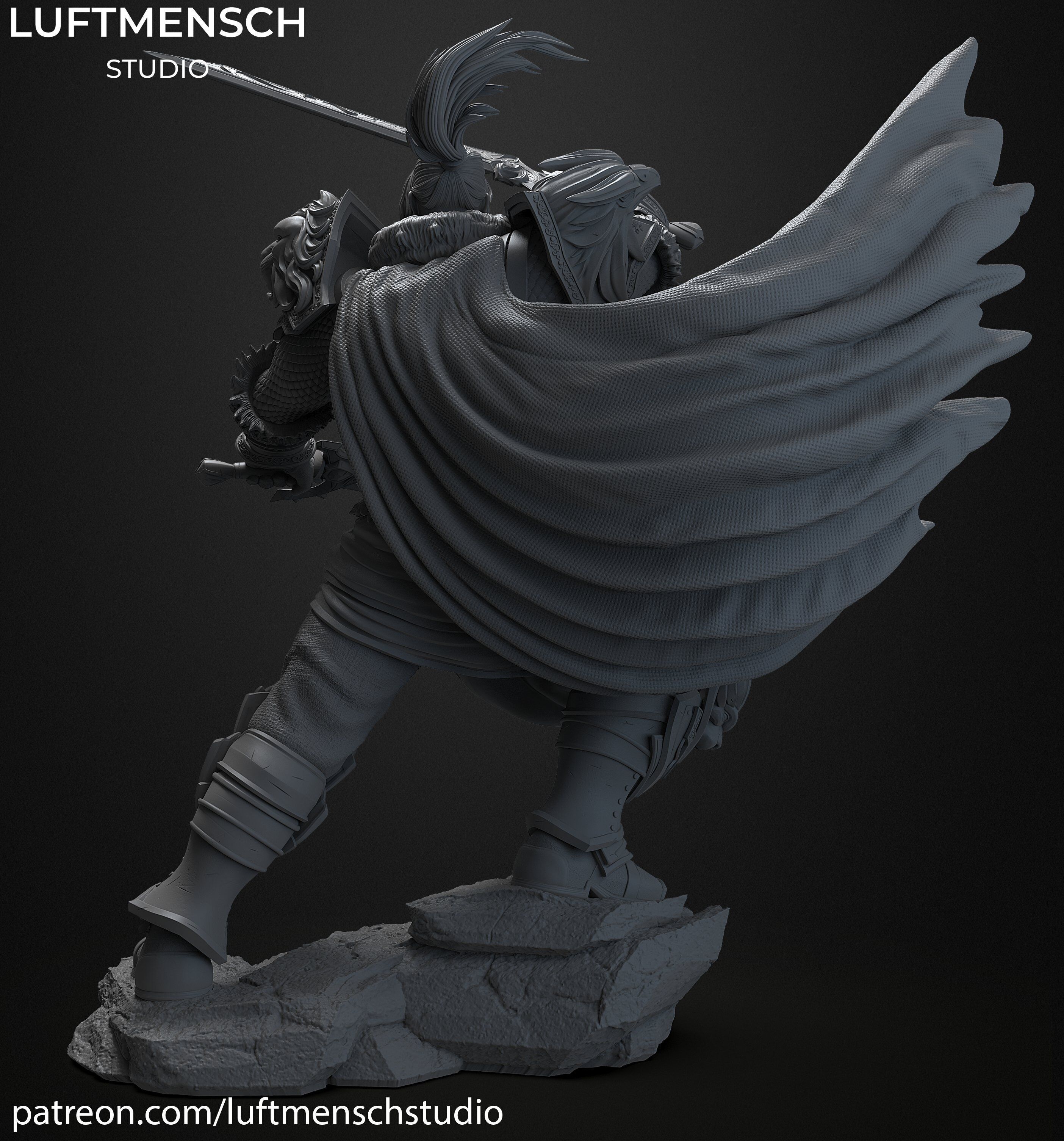 Varian Wrynn 3D print model_3
