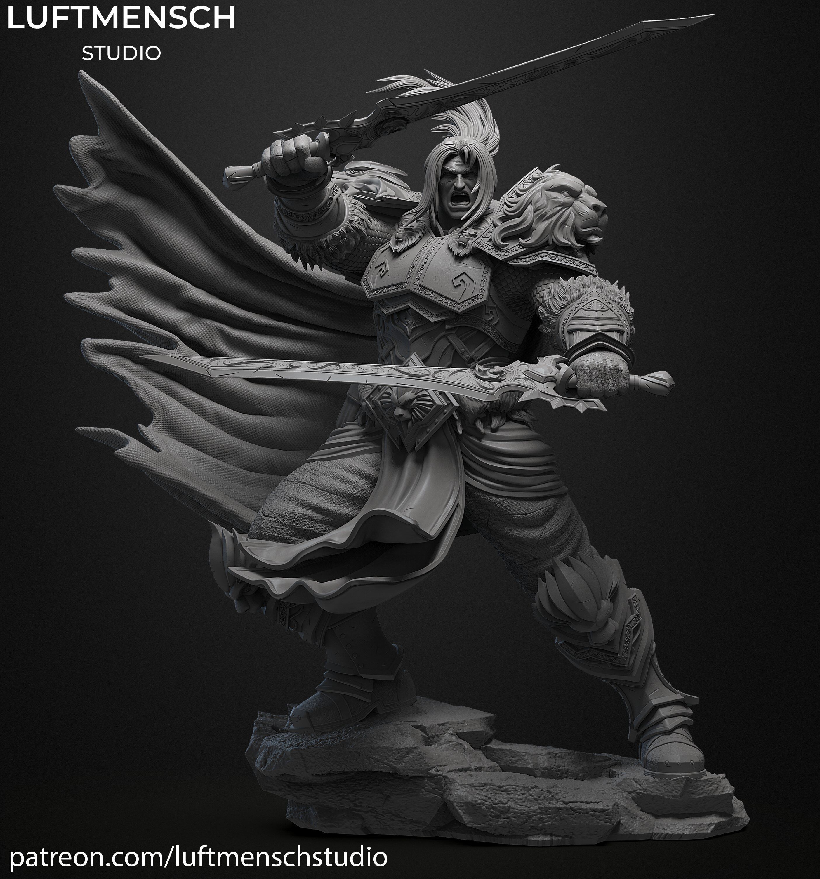 Varian Wrynn 3D print model_6