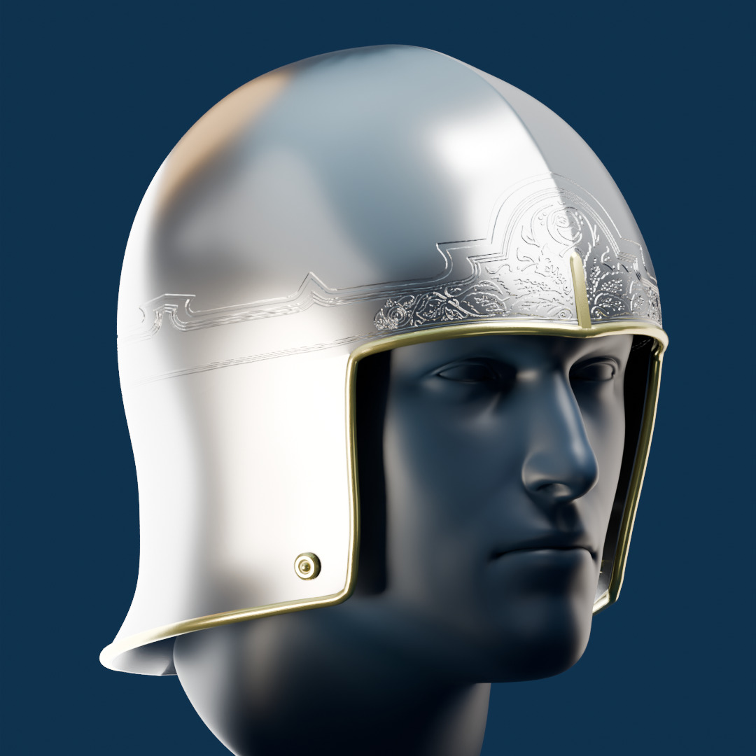 King Edmund Pevensie Helmet - Chronicles of Narnia 3D print model_5