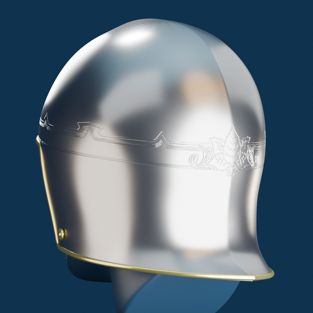 King Edmund Pevensie Helmet - Chronicles of Narnia 3D print model_4