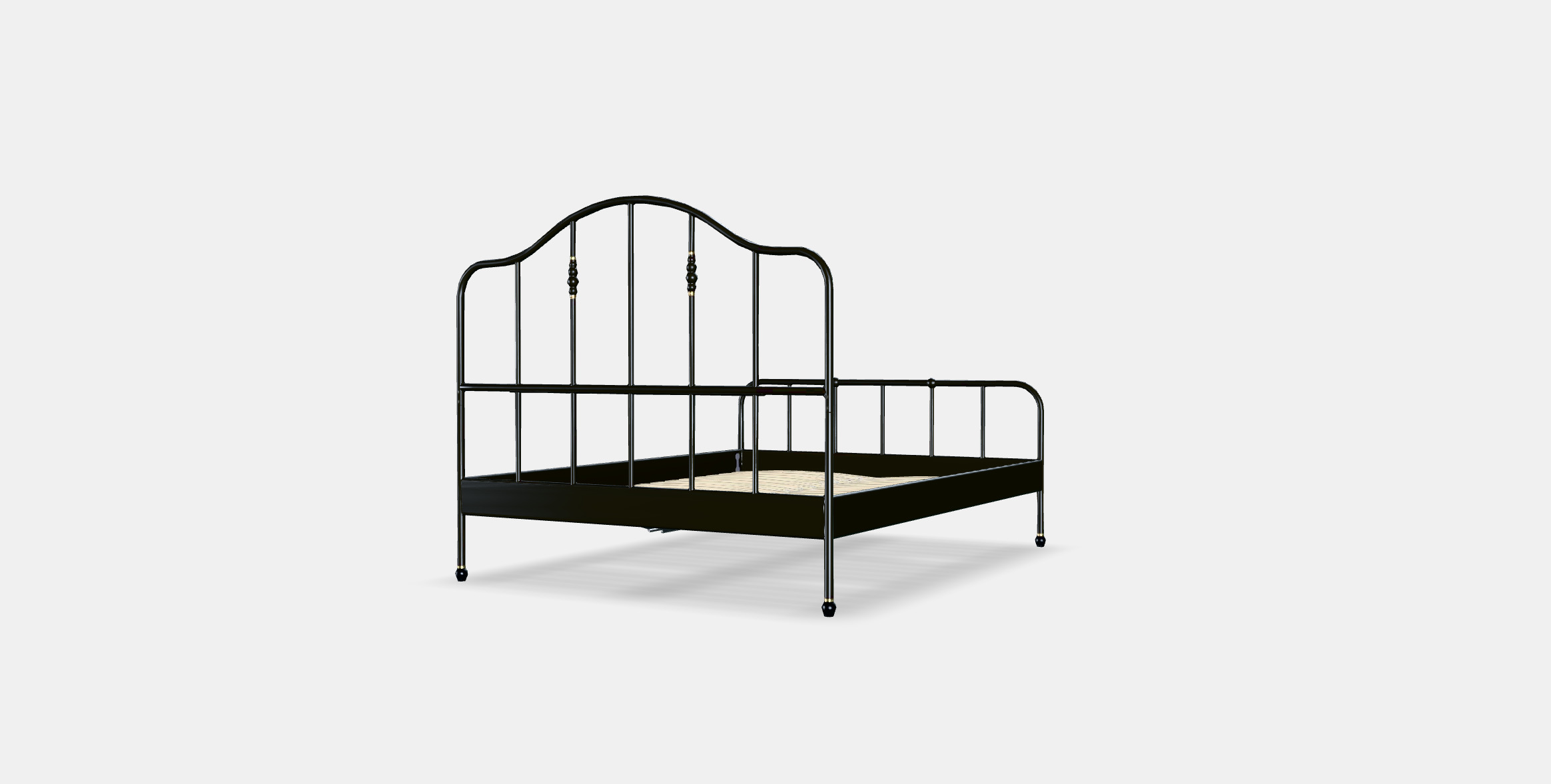 SAGSTUA Bed frame Low-poly 3D model_5