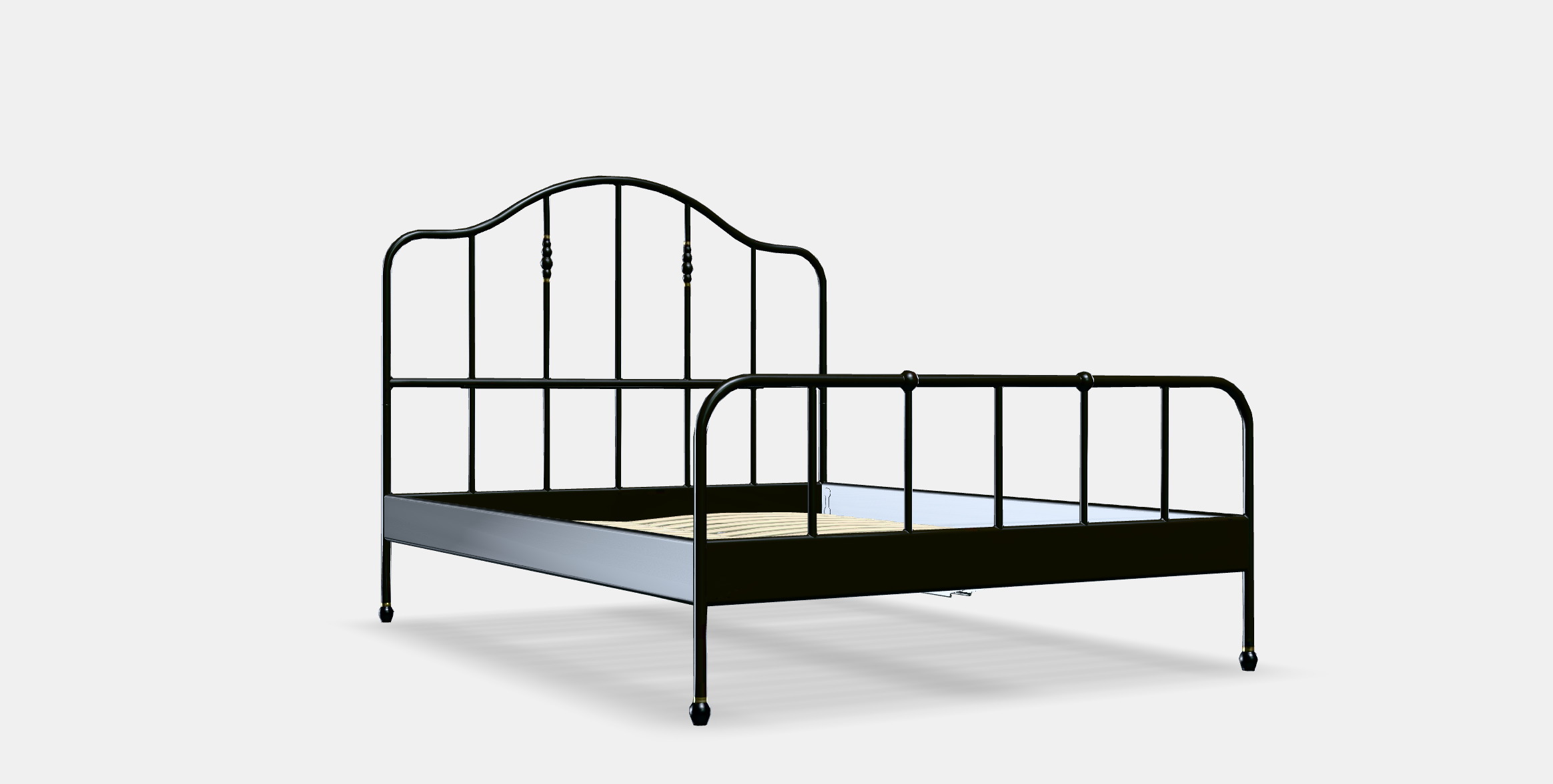 SAGSTUA Bed frame Low-poly 3D model_8