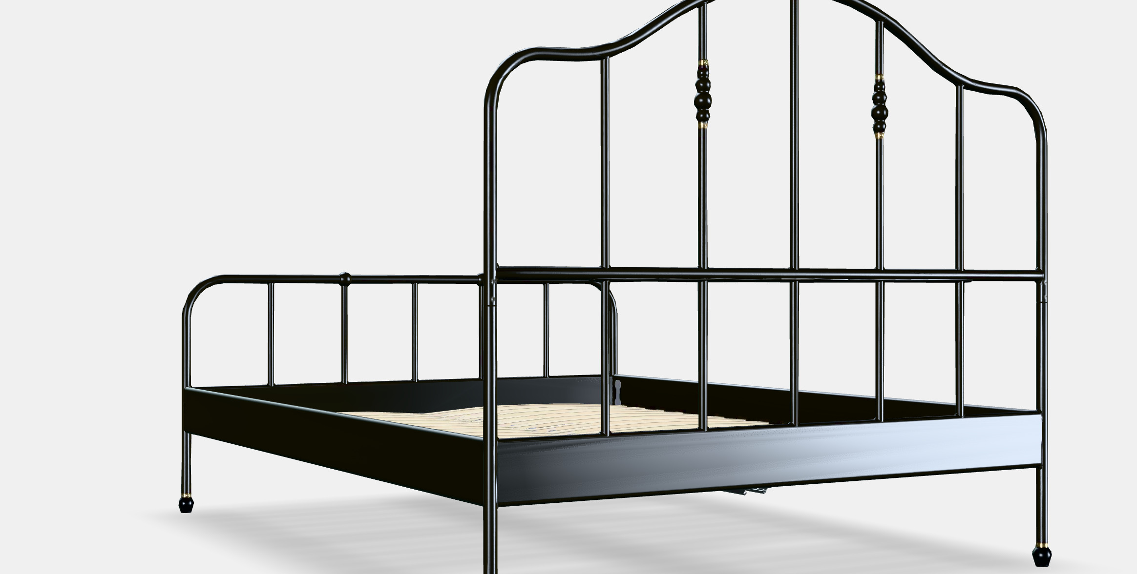 SAGSTUA Bed frame Low-poly 3D model_2