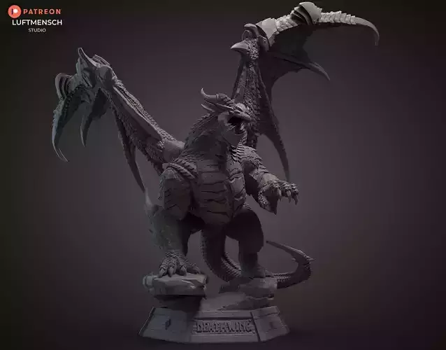 Deathwing STLs Presupported for 3d printing