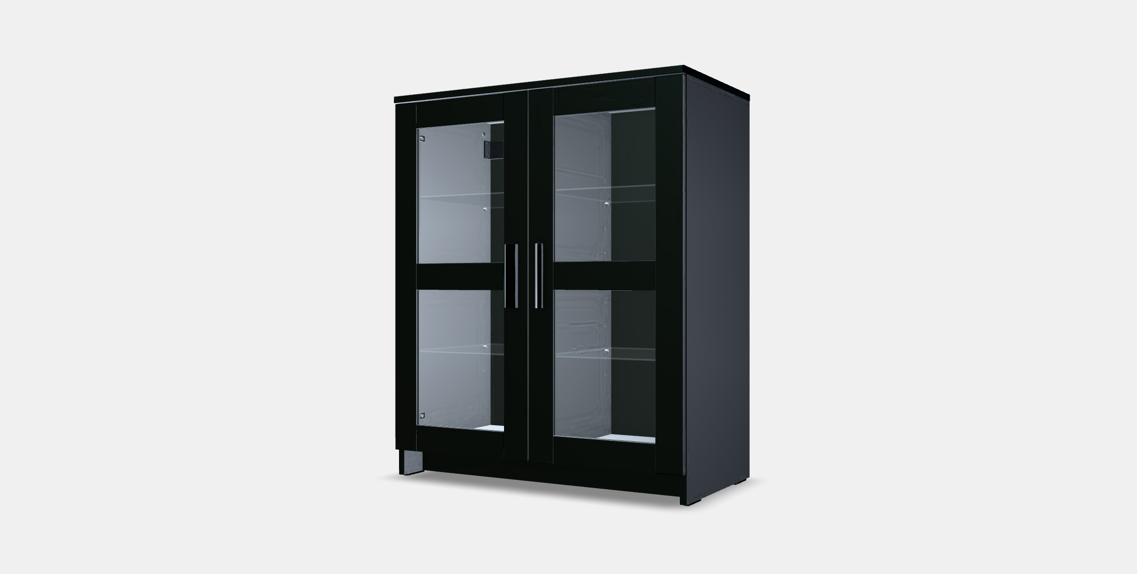 BRIMNES Cabinet with doors 3D model_11