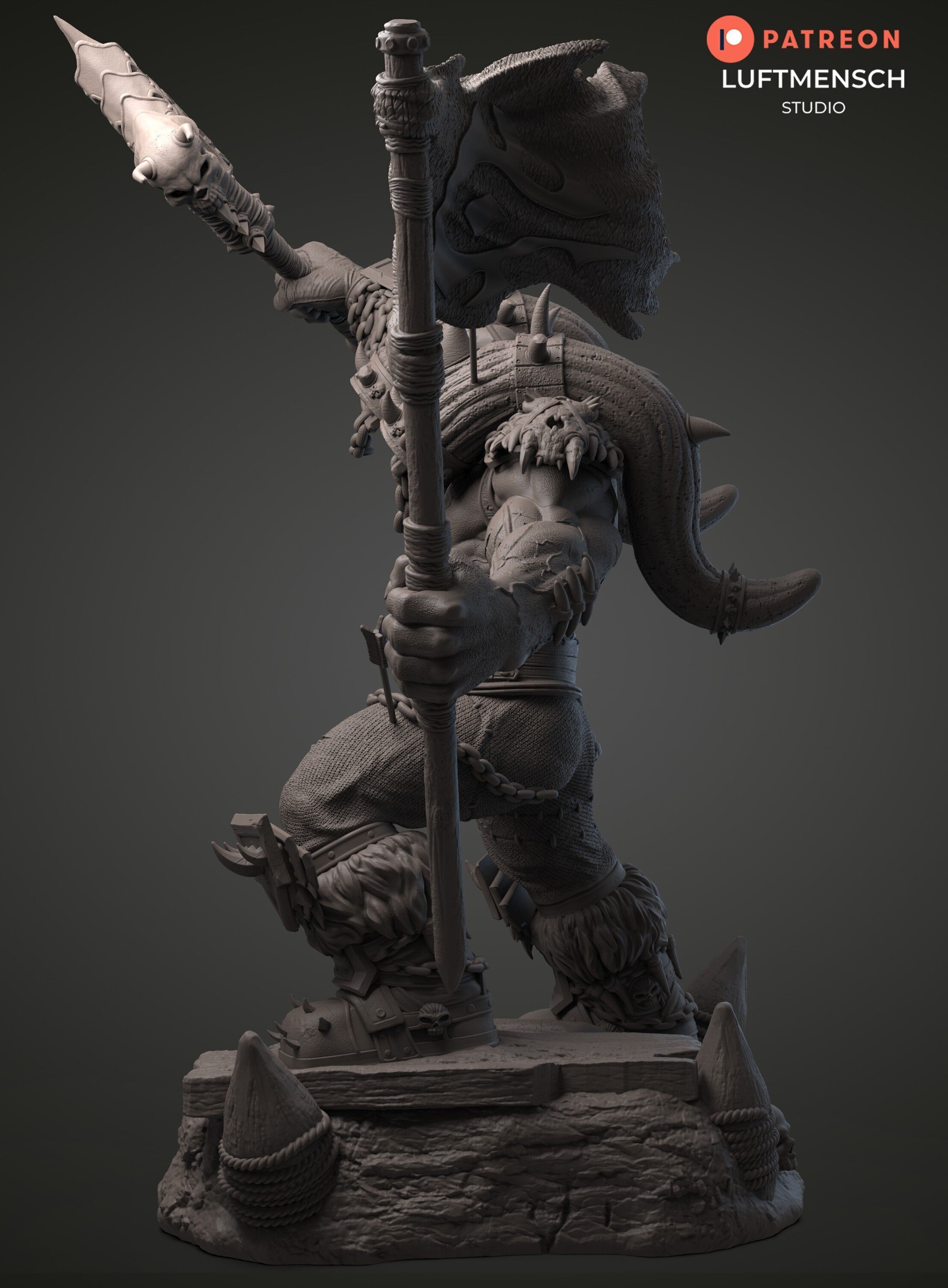 Garrosh Hellscream STL 3D print model_6