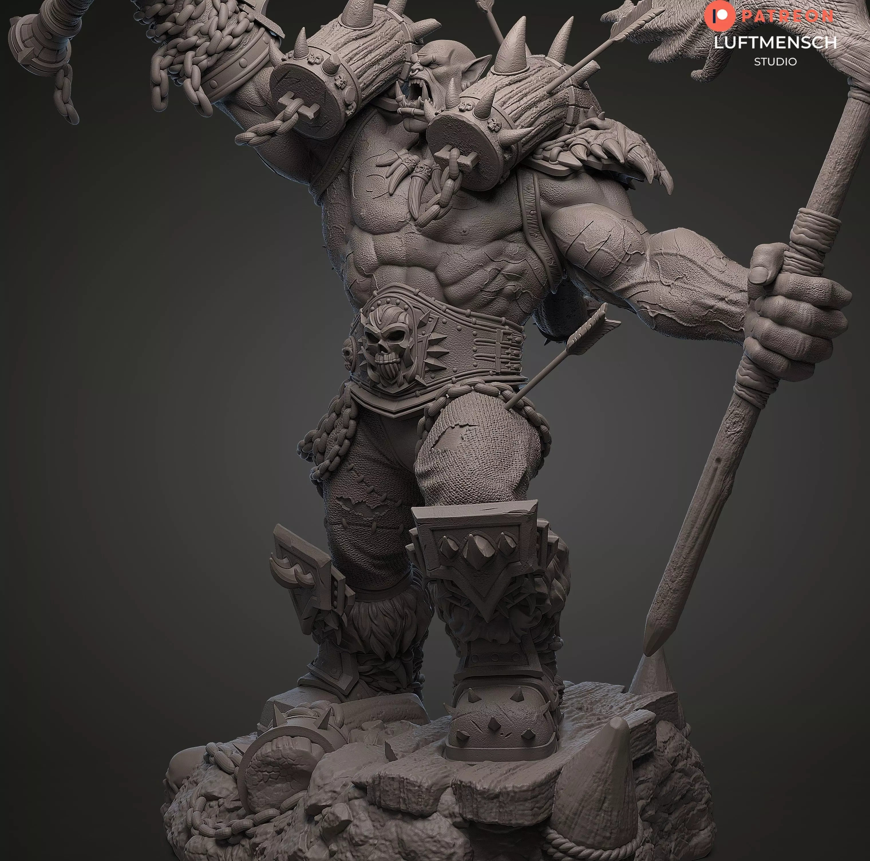Garrosh Hellscream STL 3D print model_0
