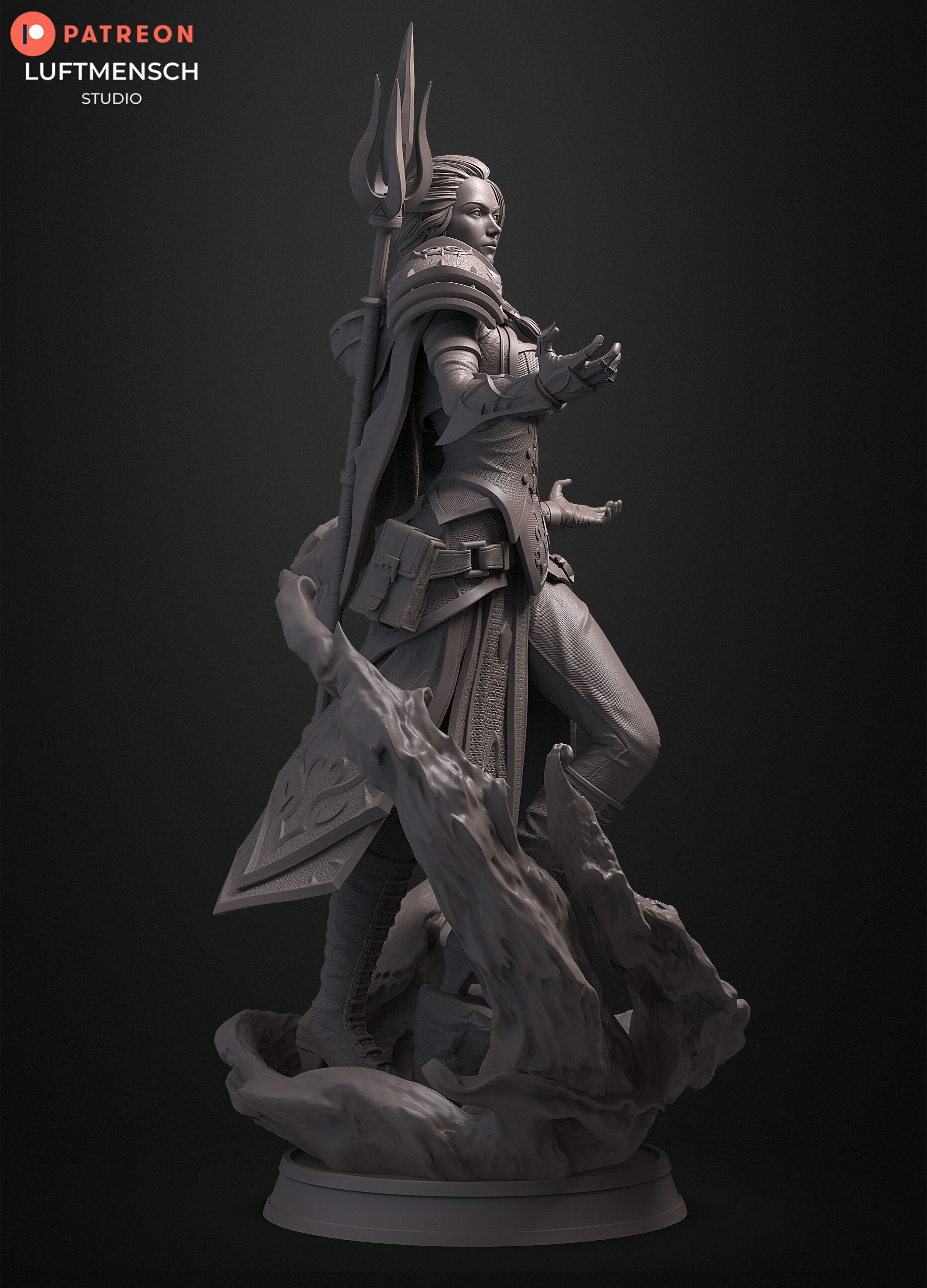 Jaina Proudmoore STL 3D print model_9