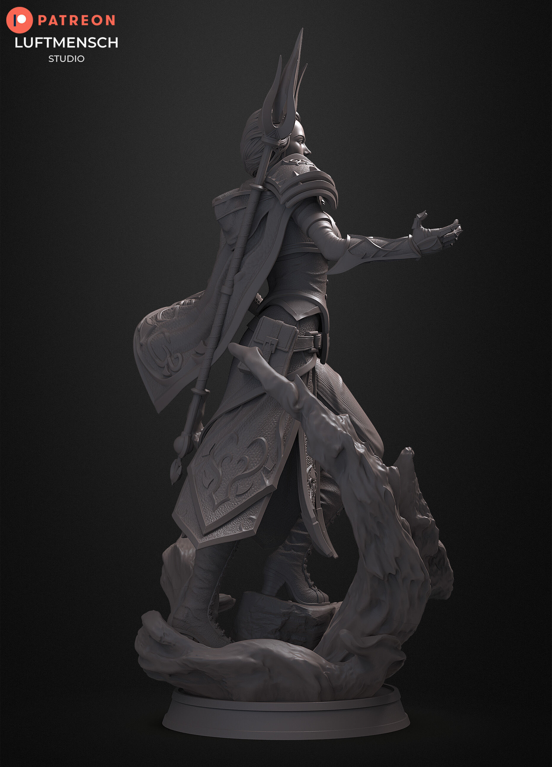 Jaina Proudmoore STL 3D print model_4