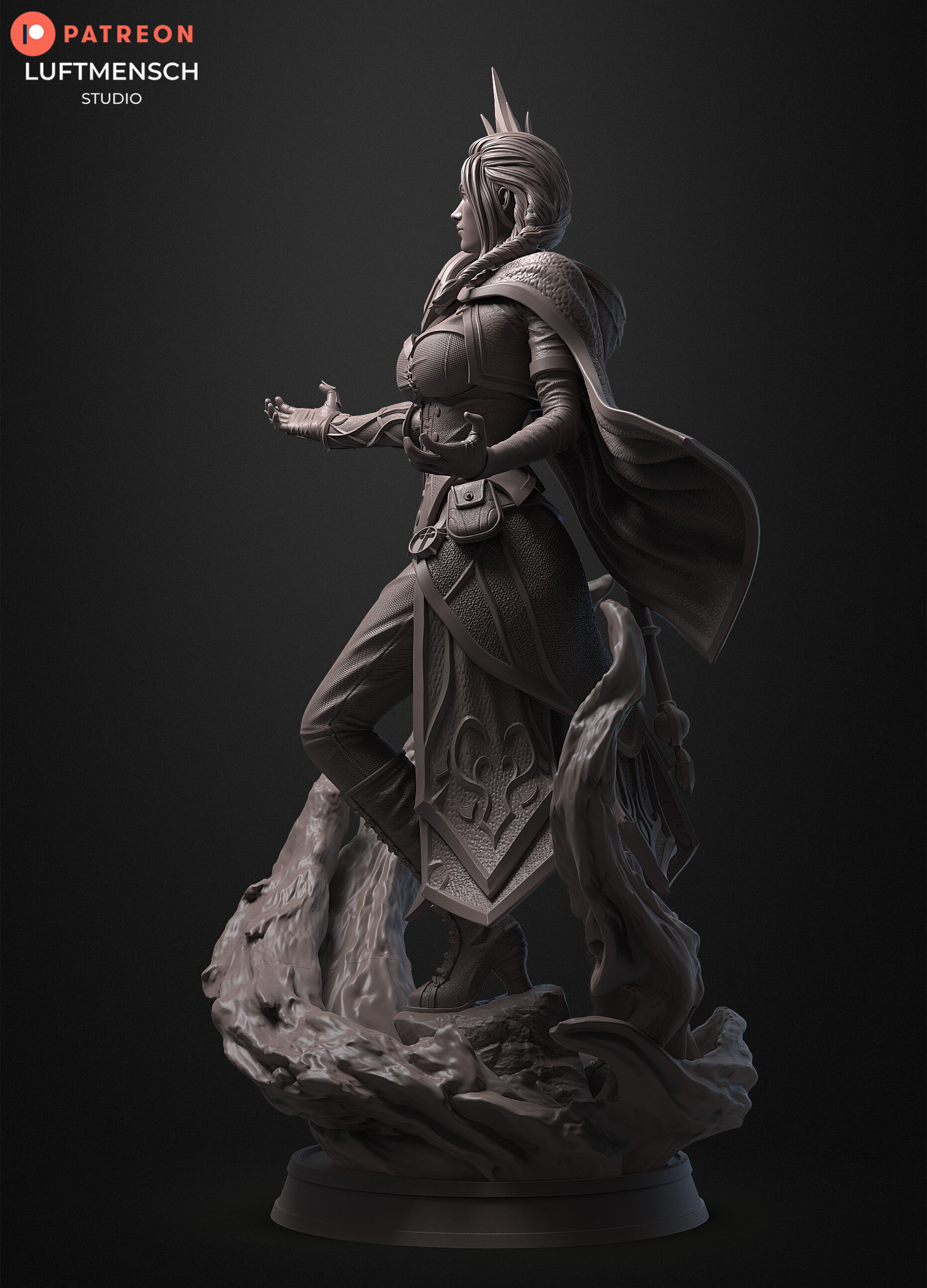 Jaina Proudmoore STL 3D print model_5