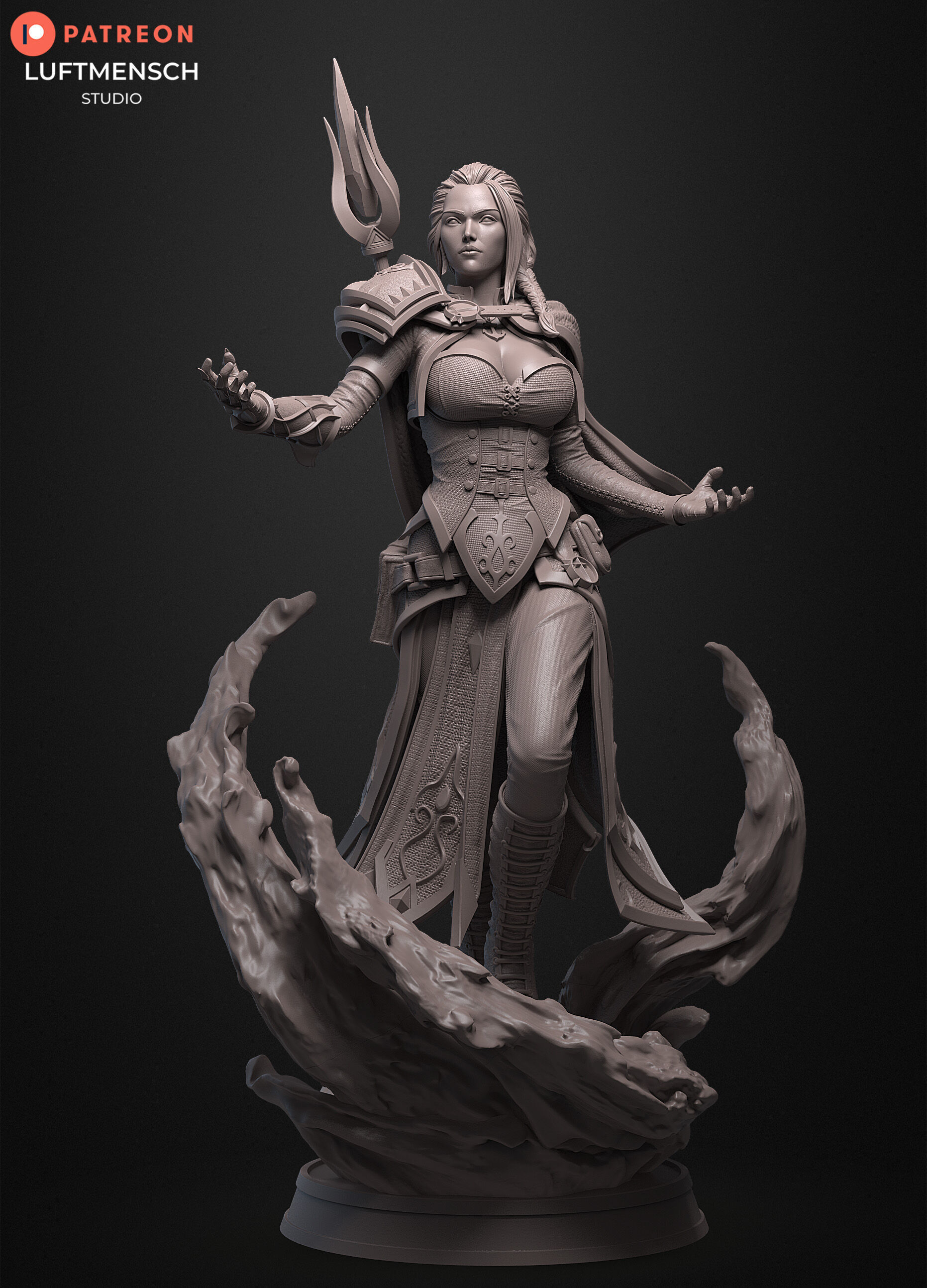 Jaina Proudmoore STL 3D print model_1